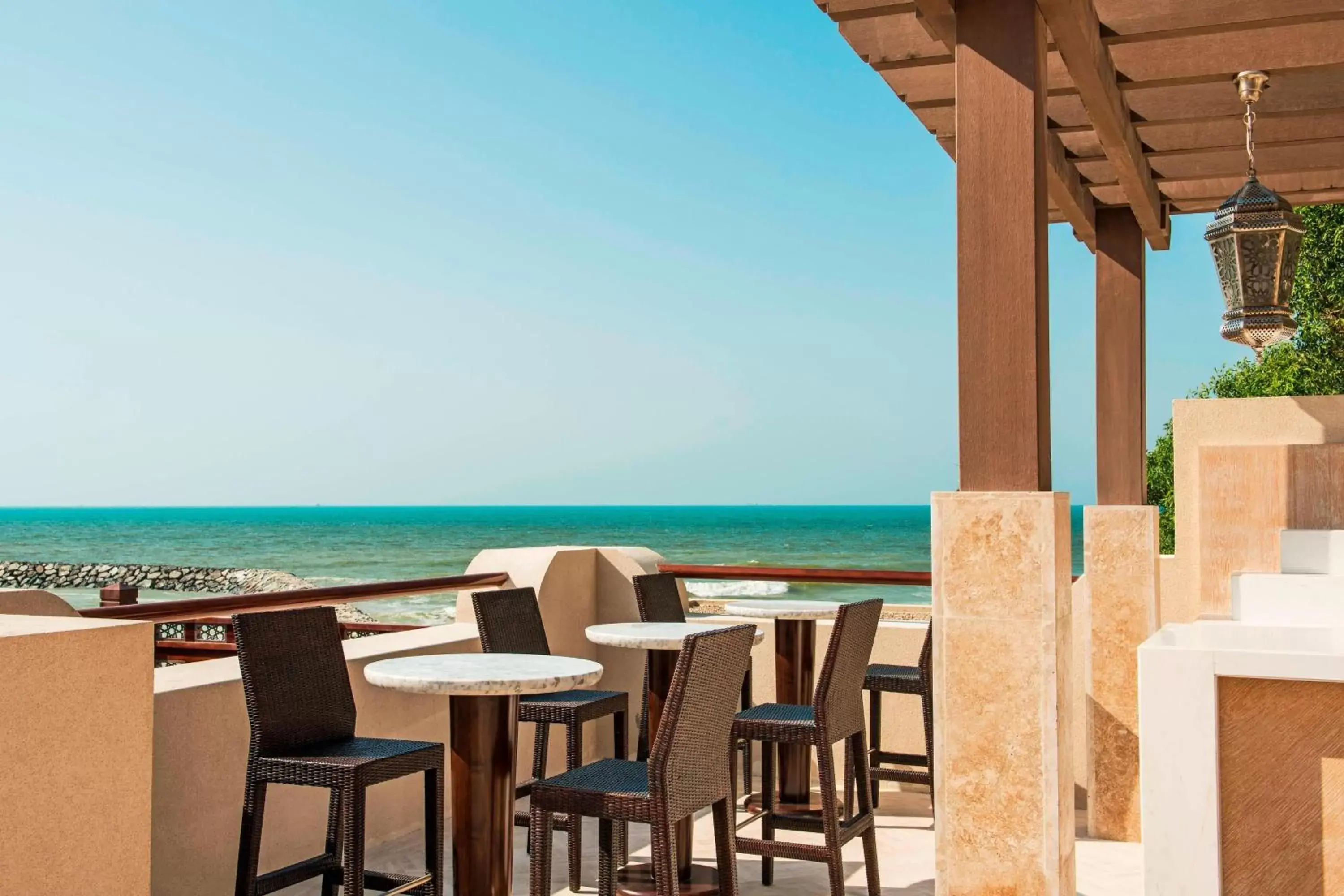 Restaurant/places to eat, Balcony/Terrace in Ajman Saray, a Luxury Collection Resort, Ajman