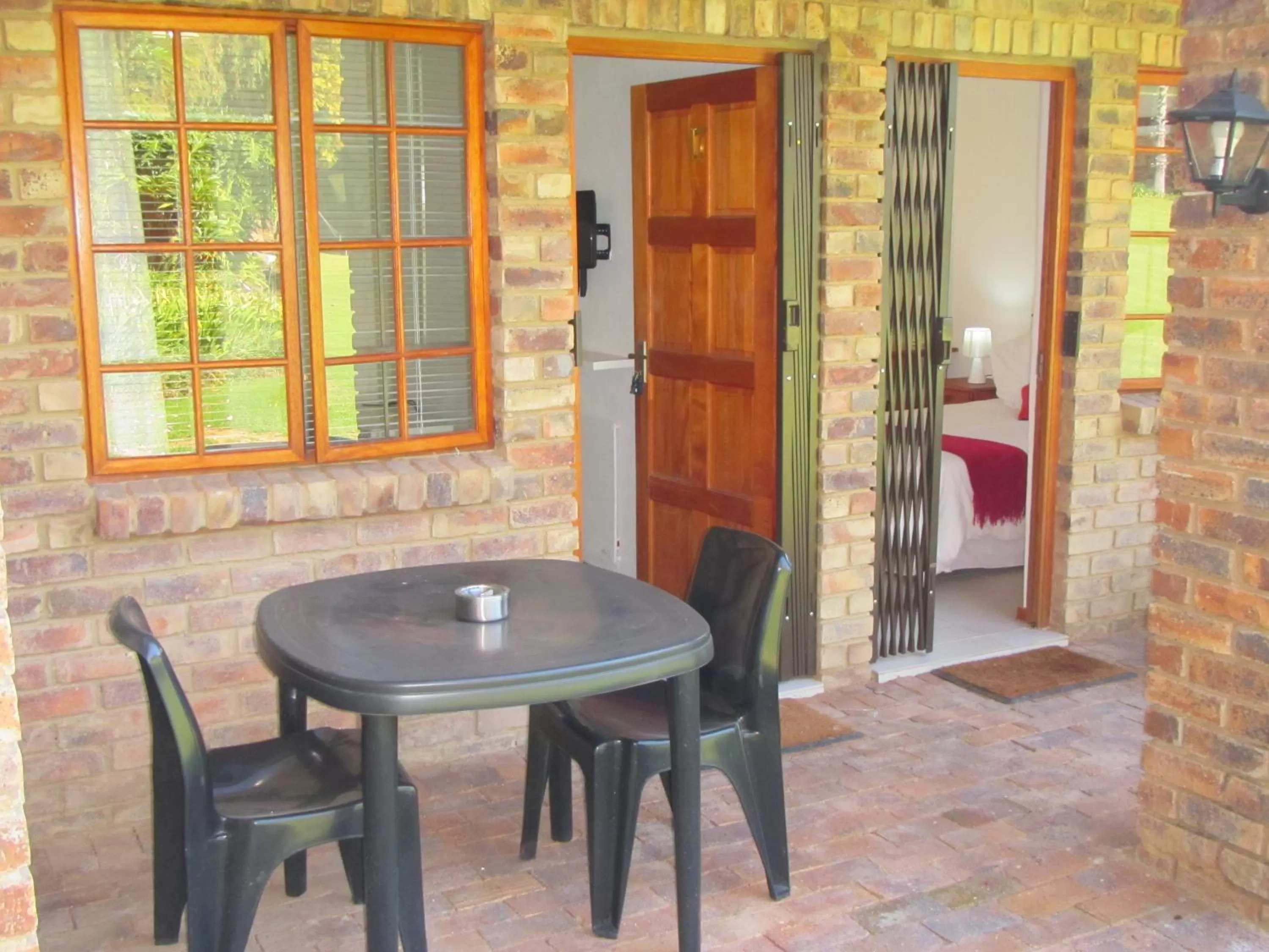 Patio in African Footprints Lodge