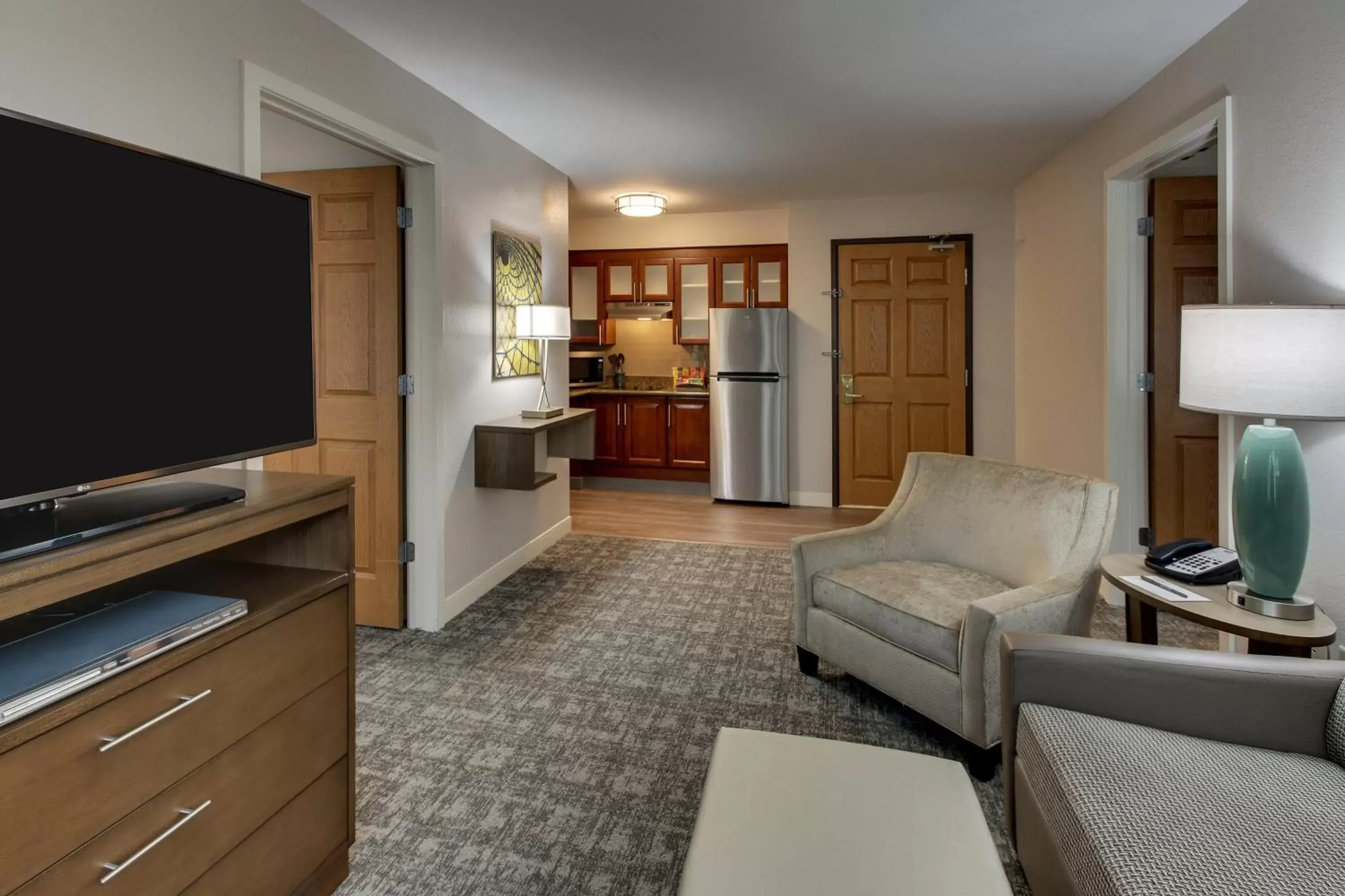 Photo of the whole room, TV/Entertainment Center in Staybridge Suites Missoula, an IHG Hotel