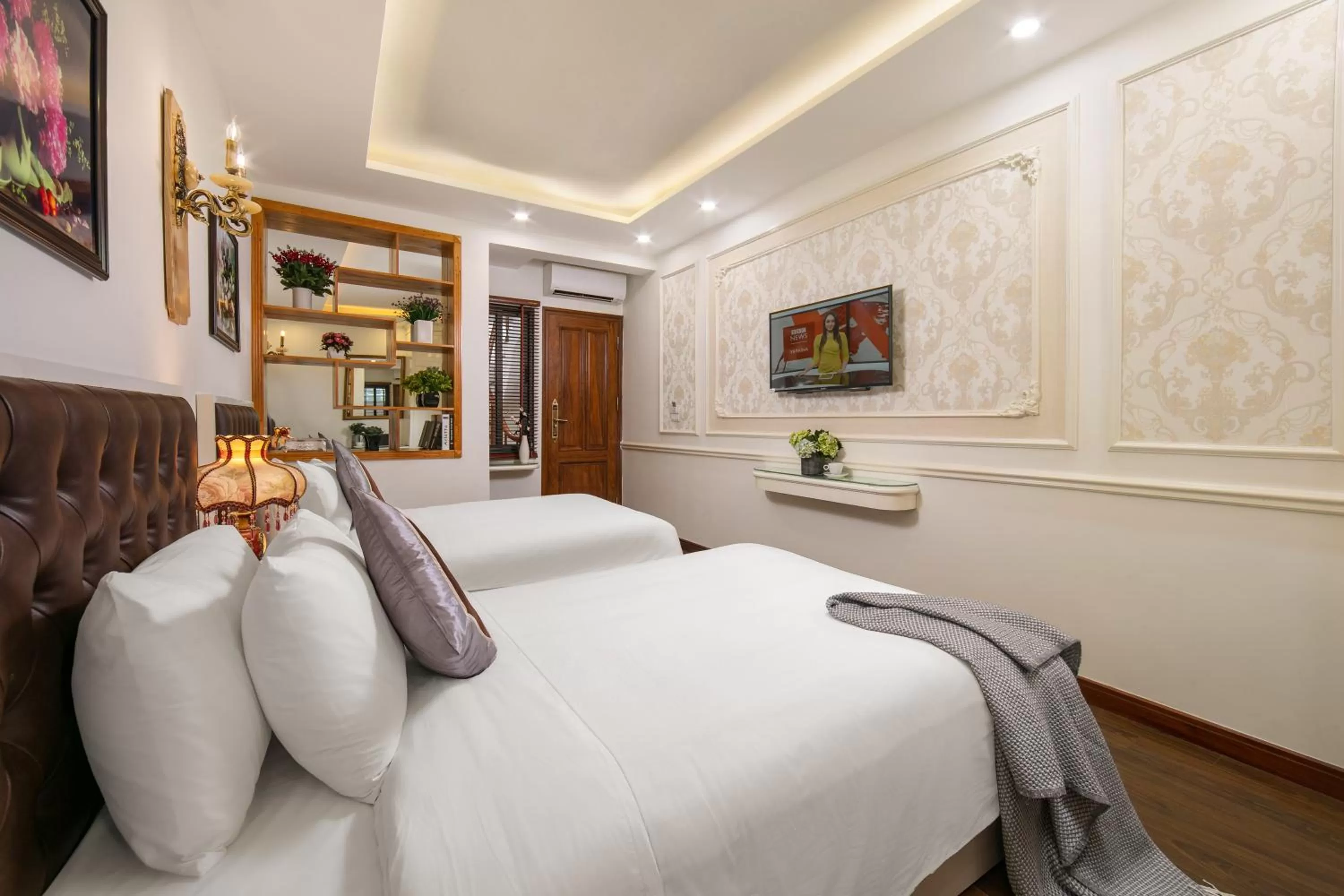 Bed in TrangTrang Boutique Hotel