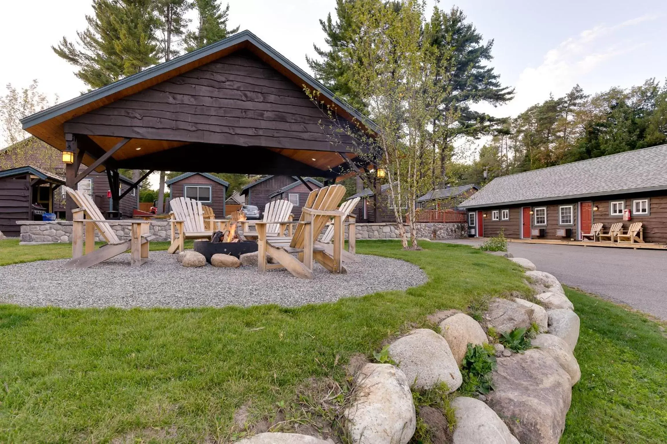 Patio in Cobble Mountain Lodge