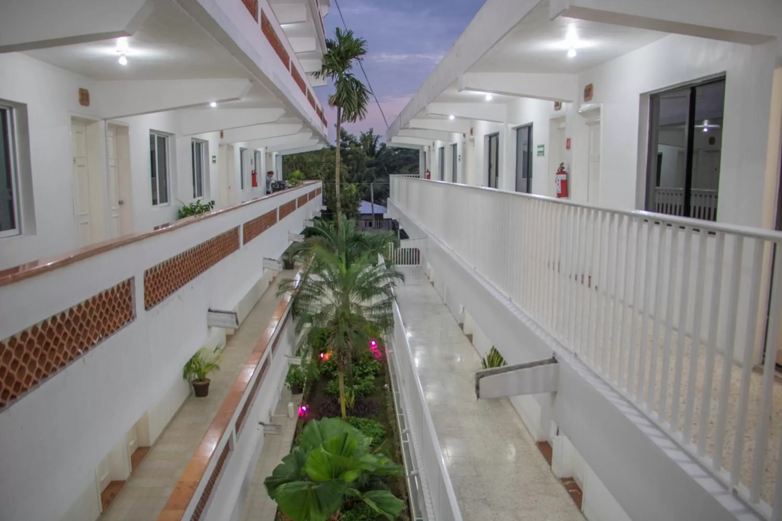 Garden view in Hotel Casa Blanca