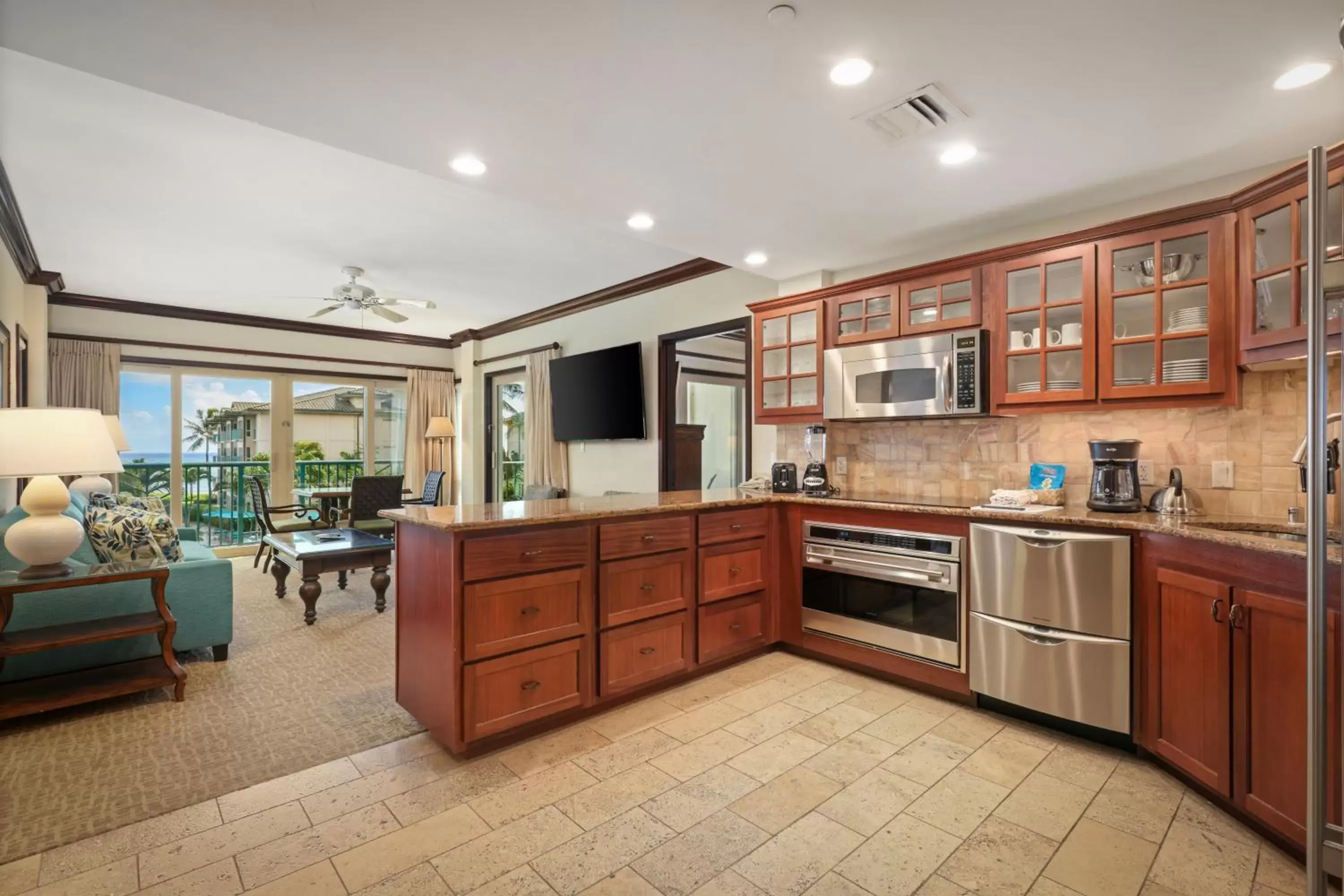 Kitchen or kitchenette, Kitchen/Kitchenette in Waipouli Beach Resort & Spa Kauai By Outrigger