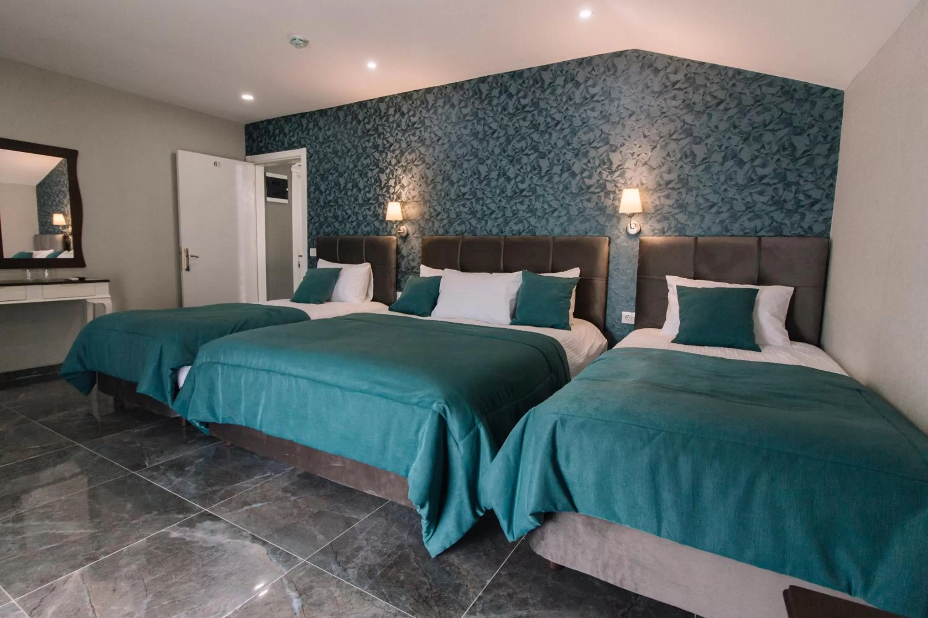 Bed in Melrose Pansiyon