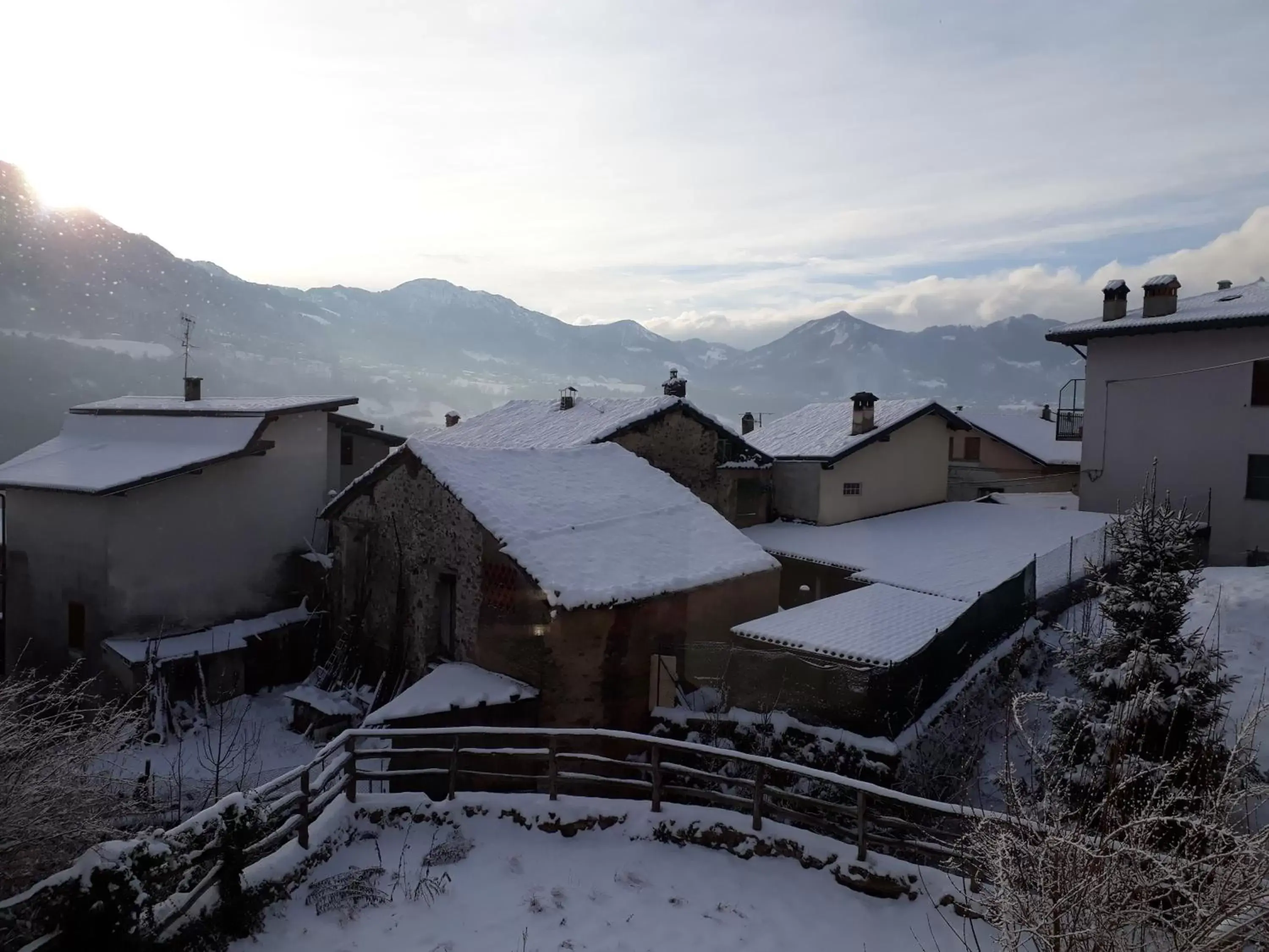 View (from property/room), Winter in B&B Rocca di Bajedo