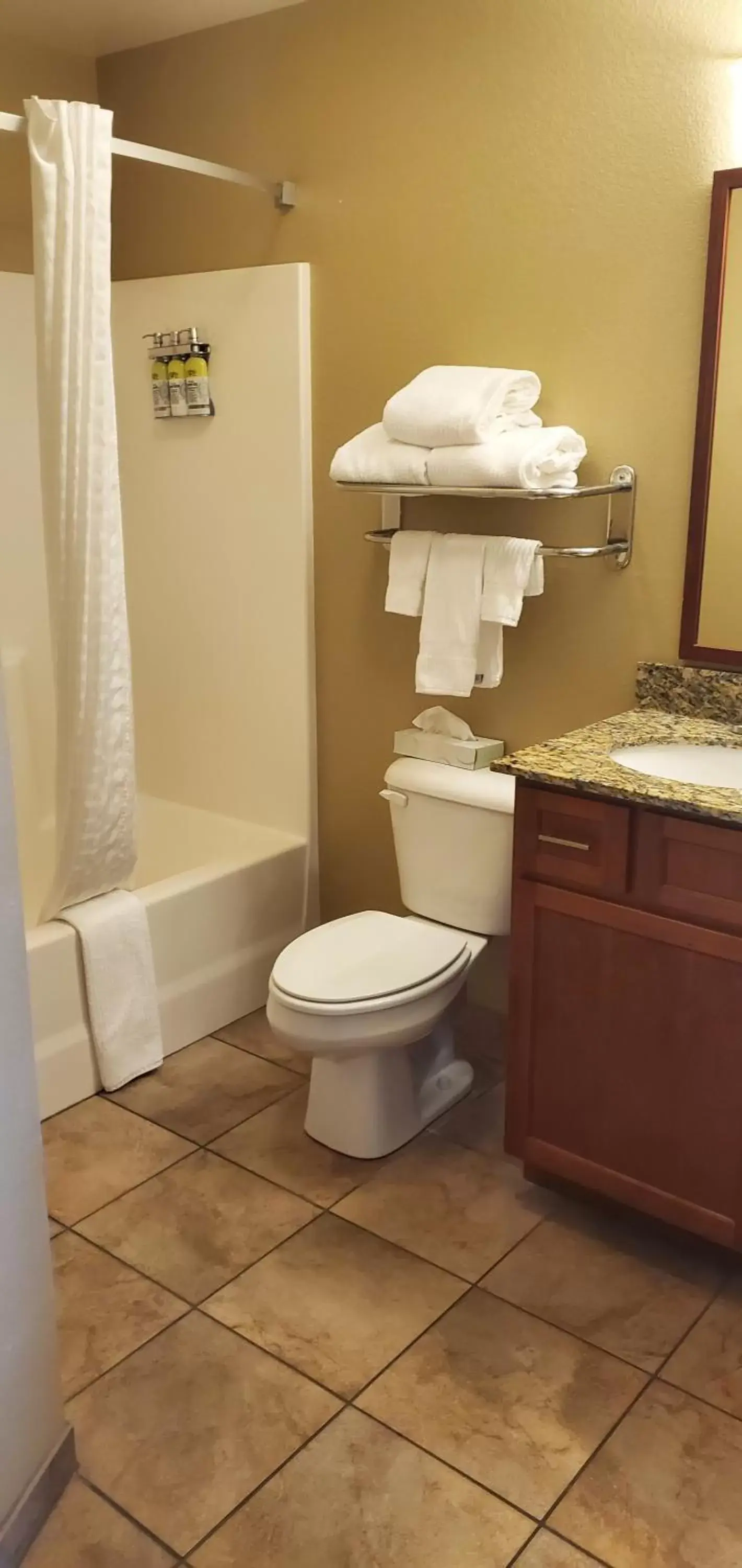 Bathroom in Candlewood Suites Champaign-Urbana University Area, an IHG Hotel