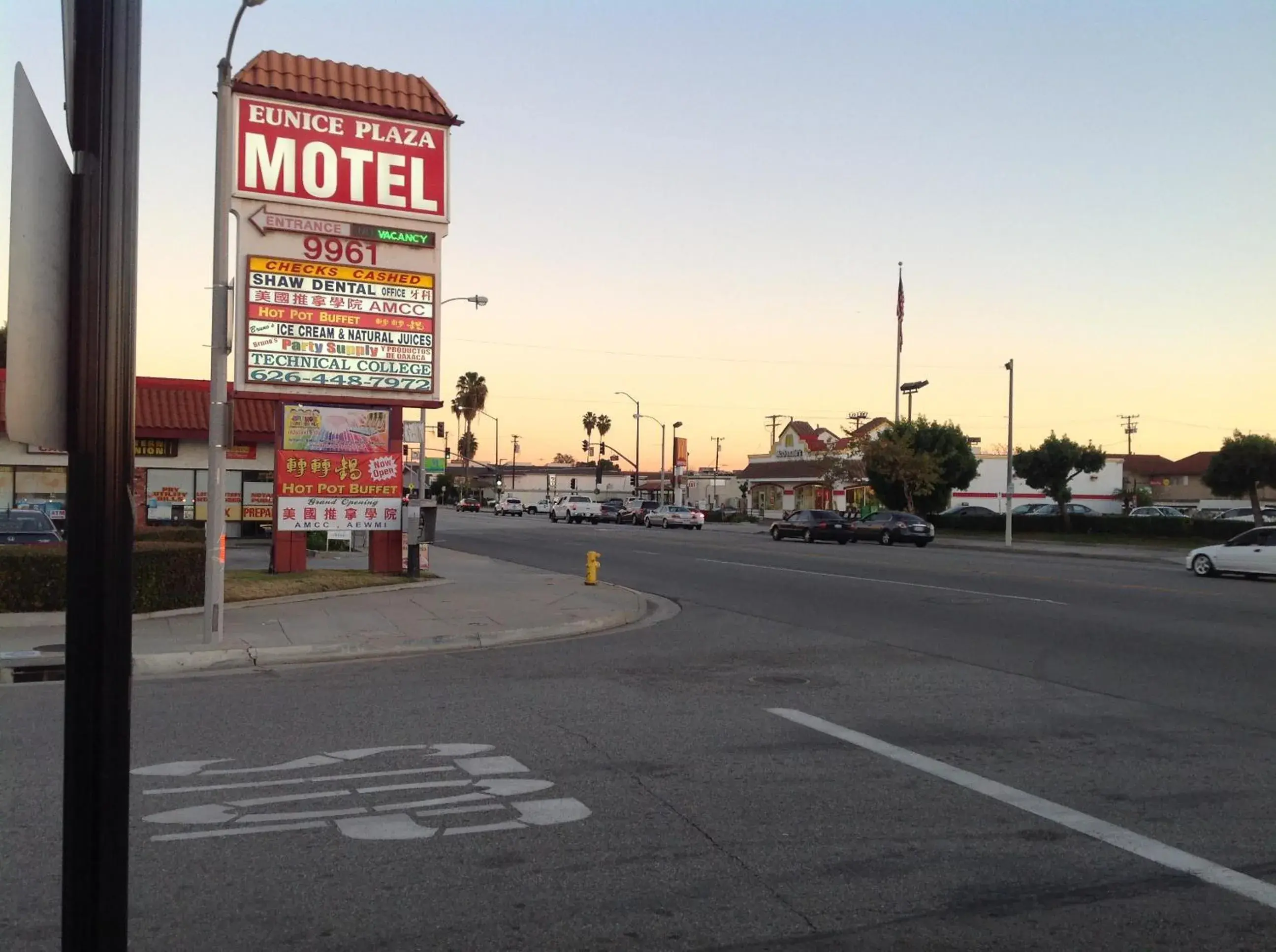 Off site in Eunice Plaza Motel