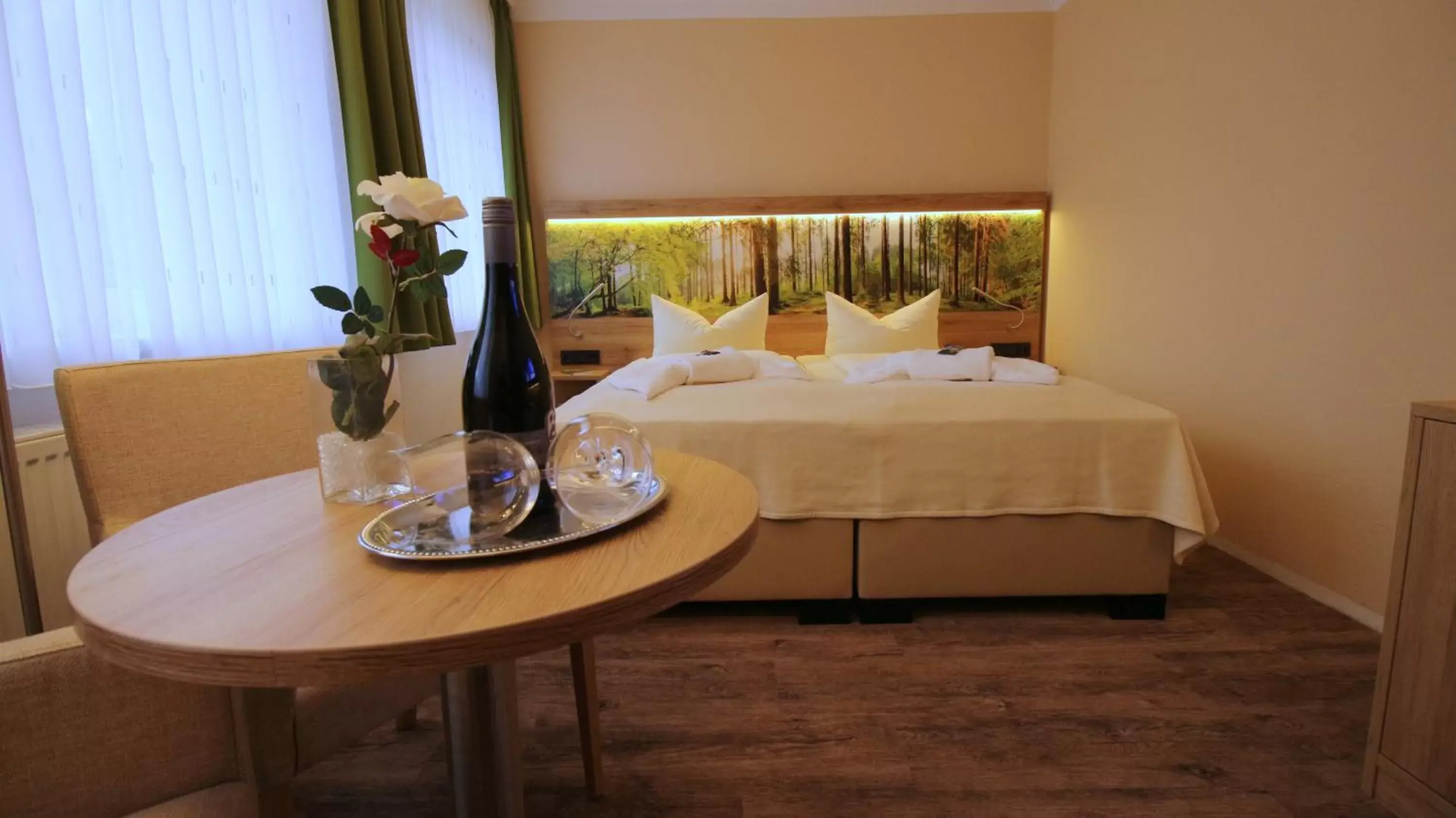 Bed in Hotel Harzresidenz