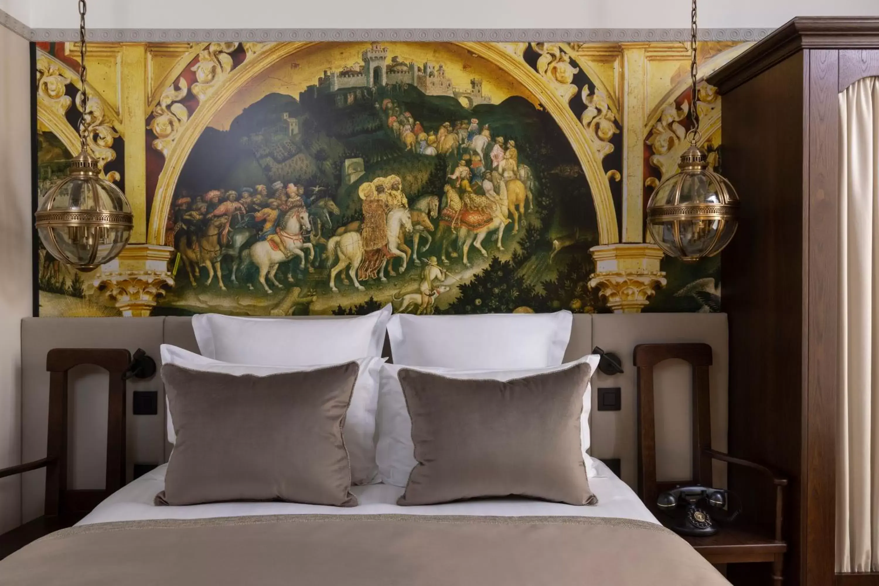 Bed in Hôtel Vinci Due & Spa