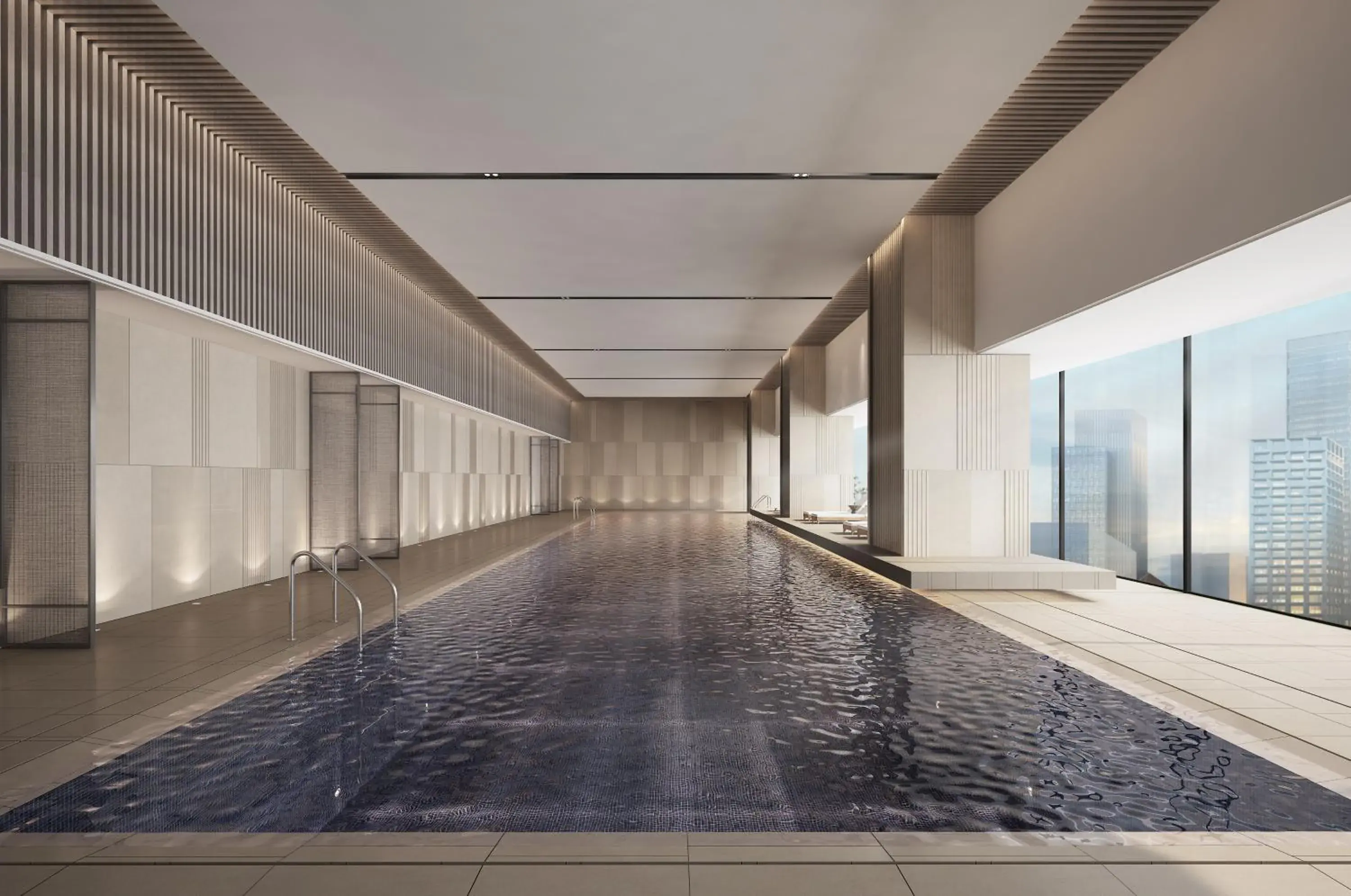 , Swimming Pool in Wuhan Marriott Hotel Hankou