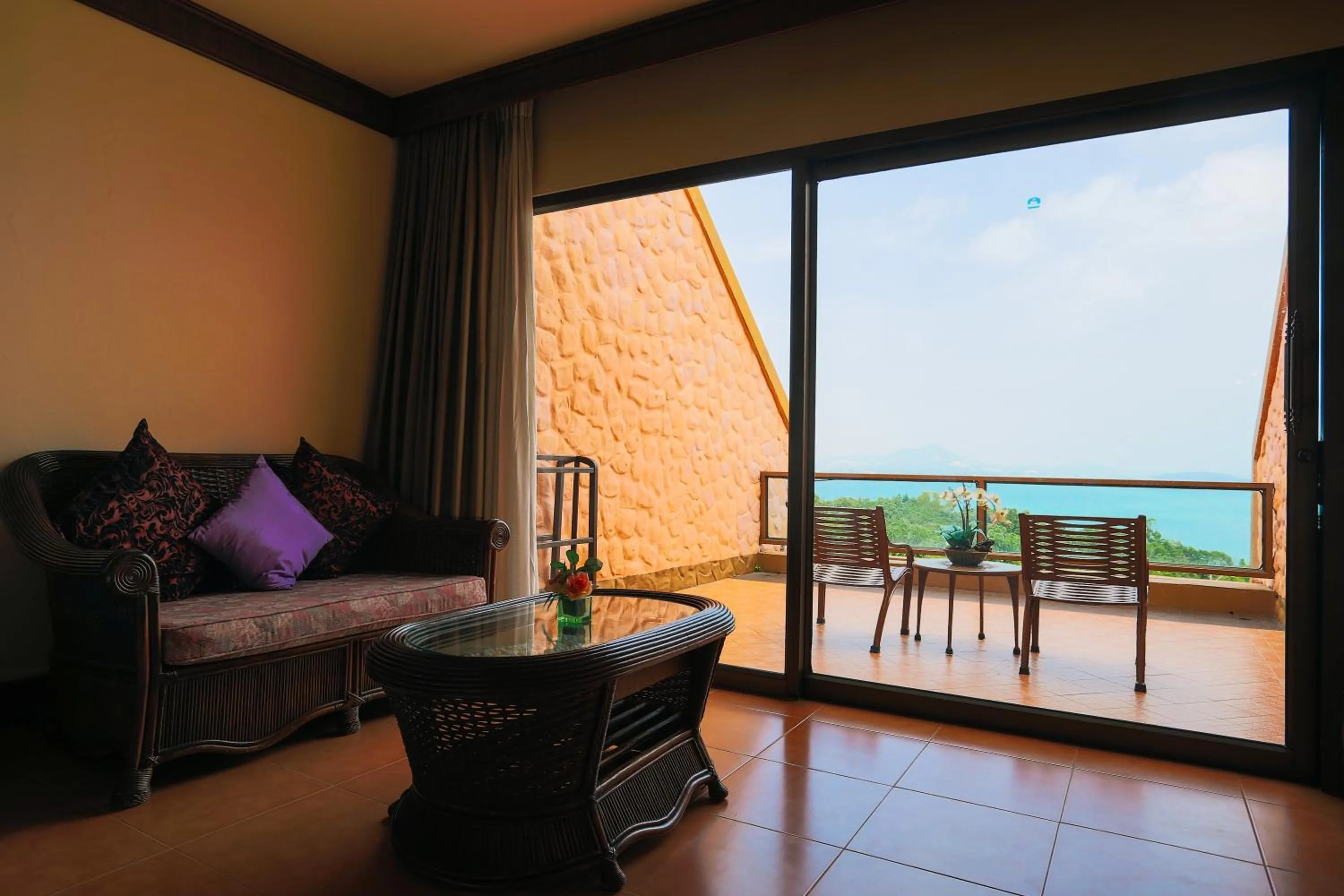 Balcony/Terrace in Samui Bayview Resort & Spa - SHA Plus