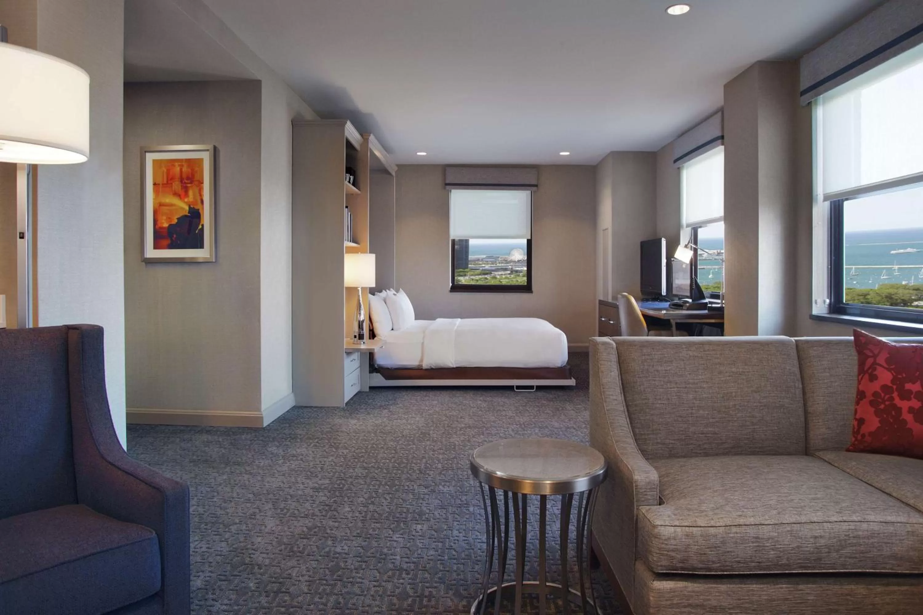 Bedroom in Hilton Chicago