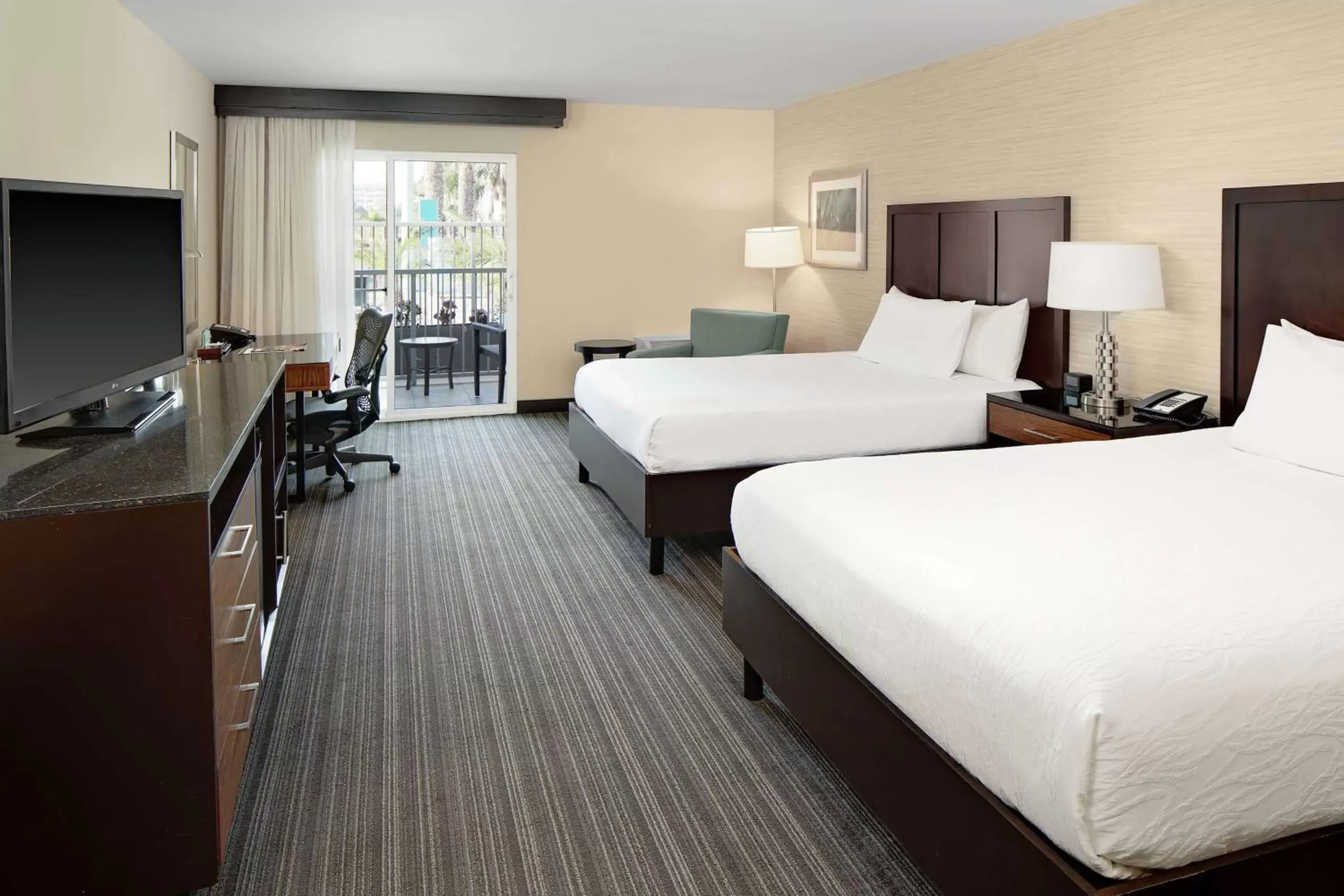 Queen Room with Two Queen Beds in Hilton Garden Inn Los Angeles Marina Del Rey