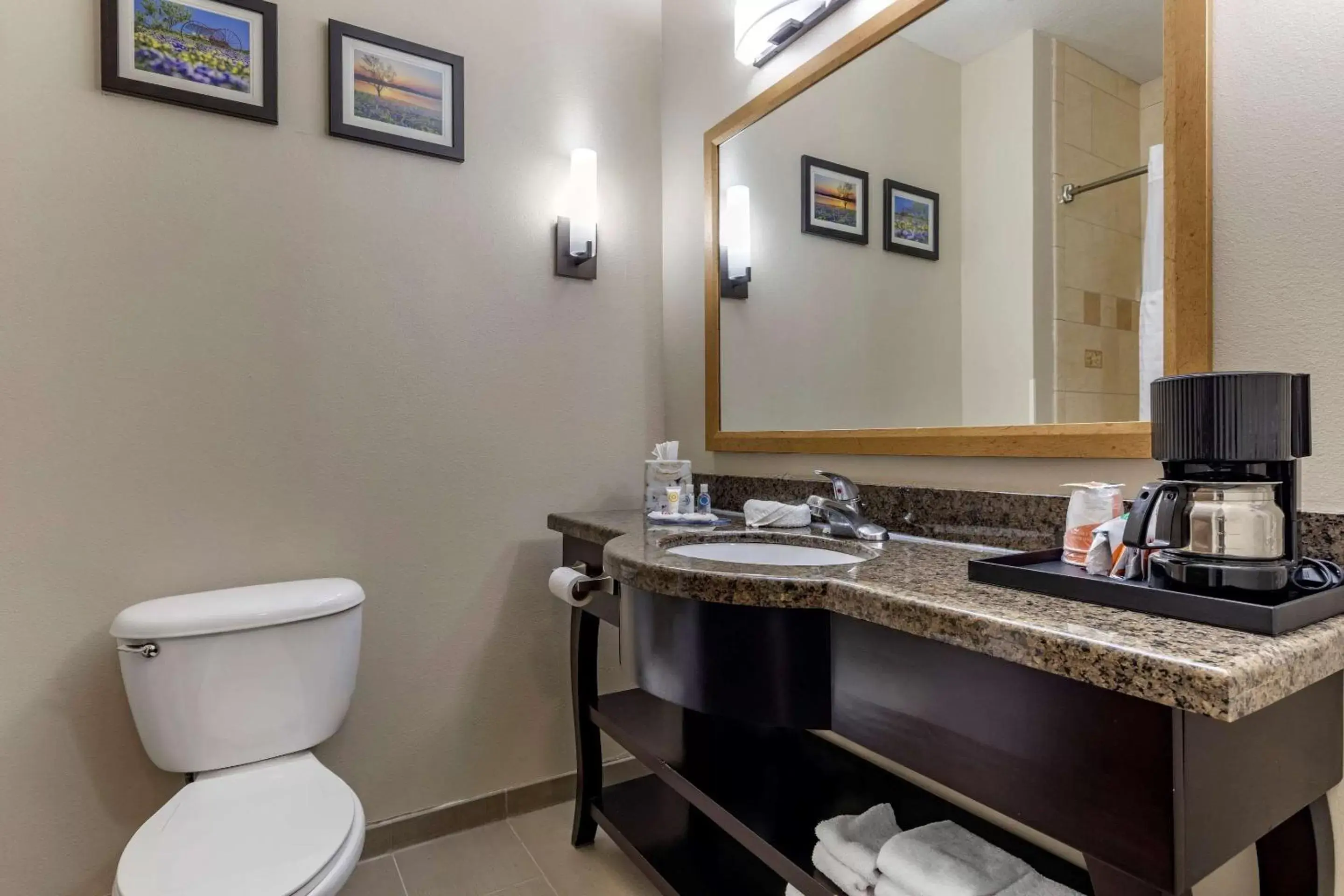 Bathroom in Comfort Suites Plano - Dallas North