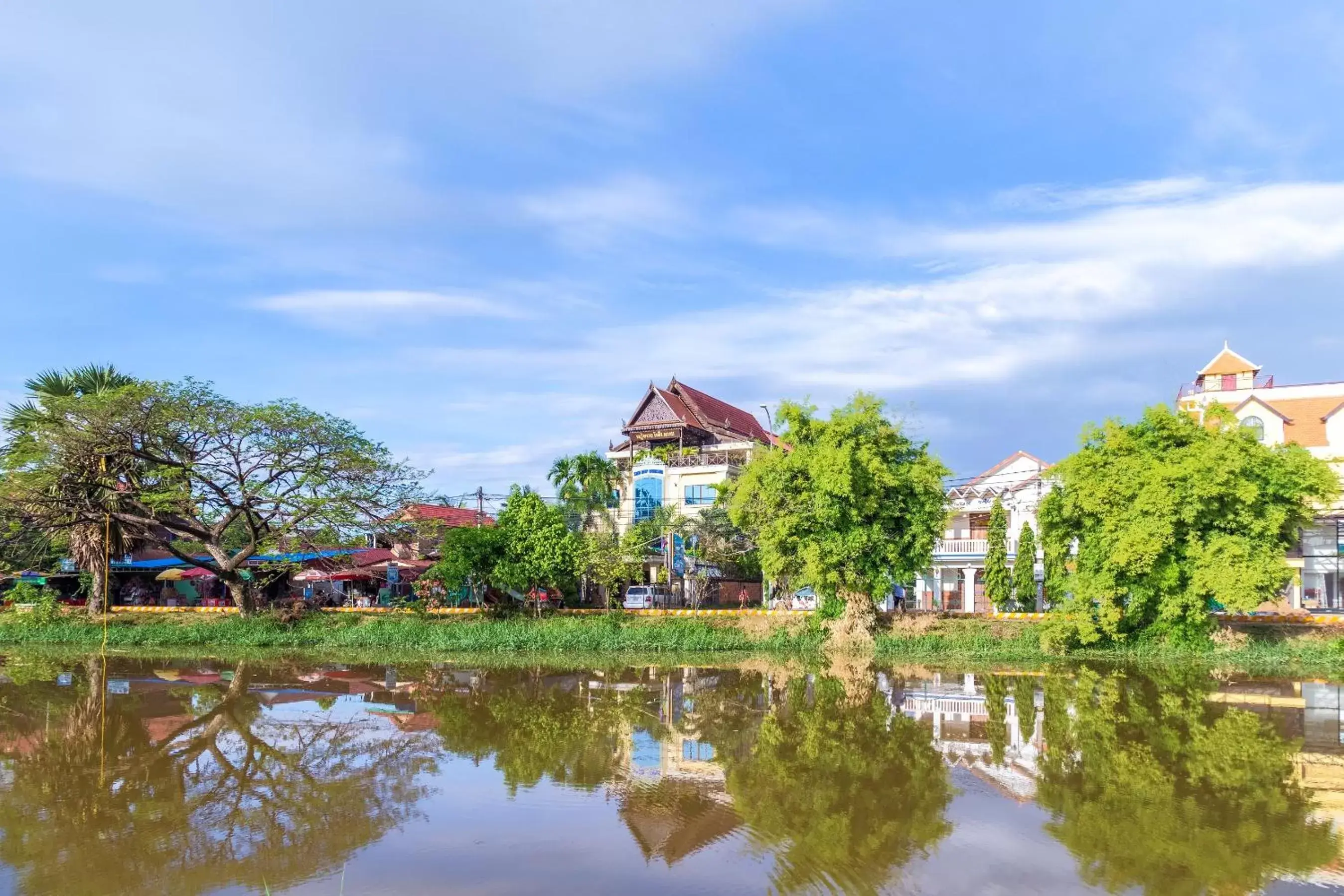 River view in Siem Reap Riverside Hotel