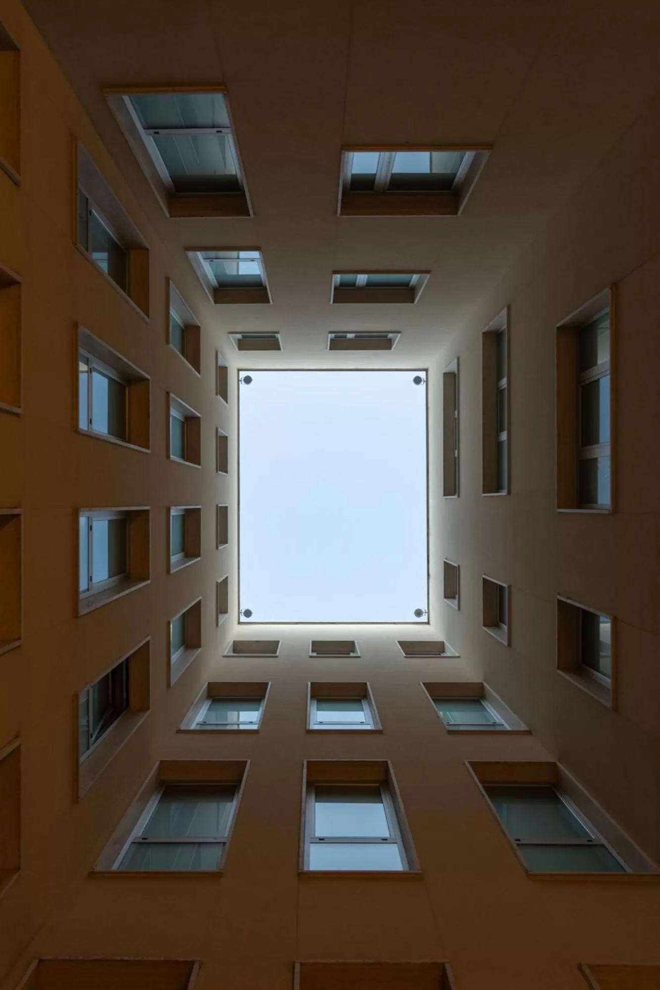 Inner courtyard view in Eos Hotel