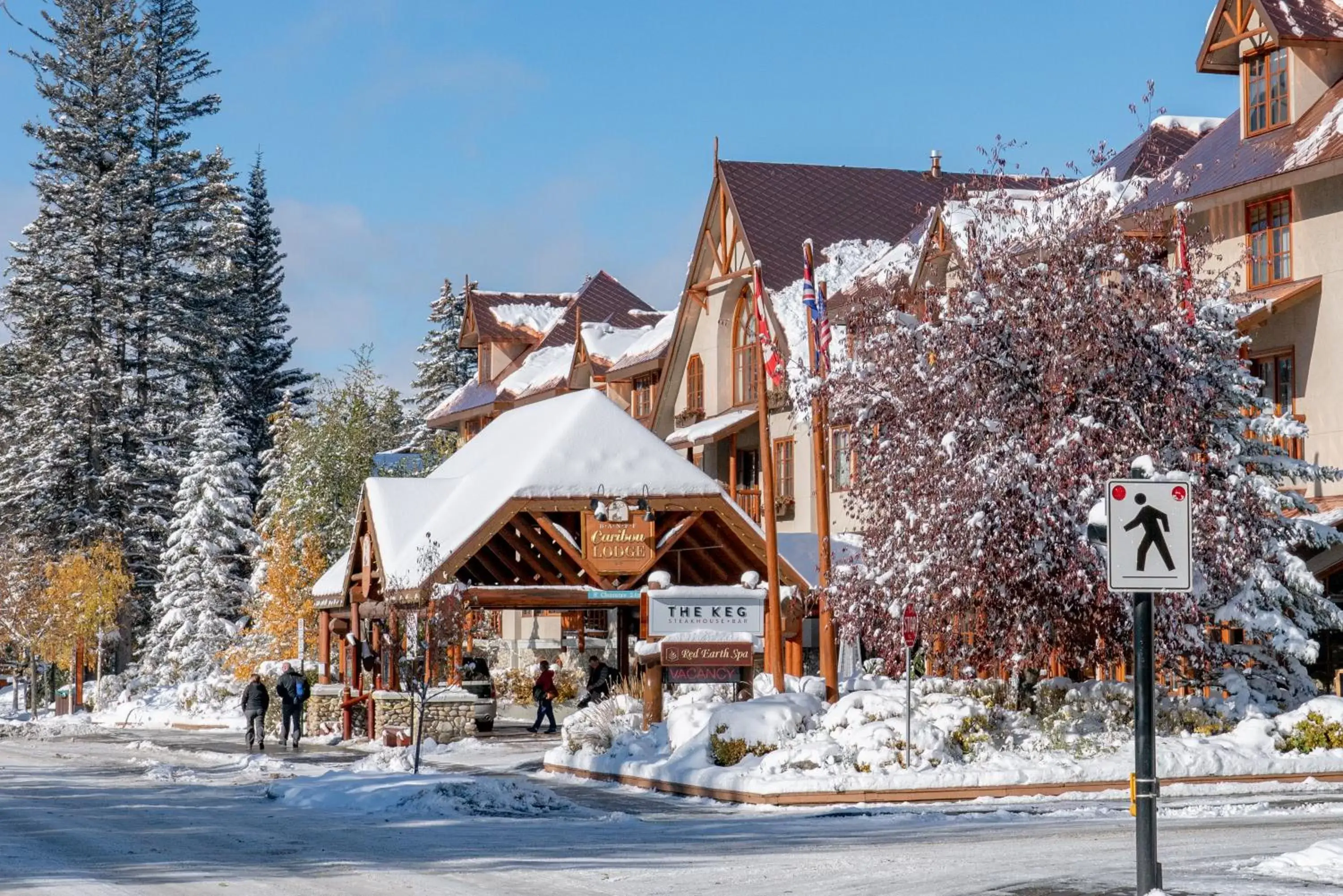 Property building, Winter in Banff Caribou Lodge and Spa