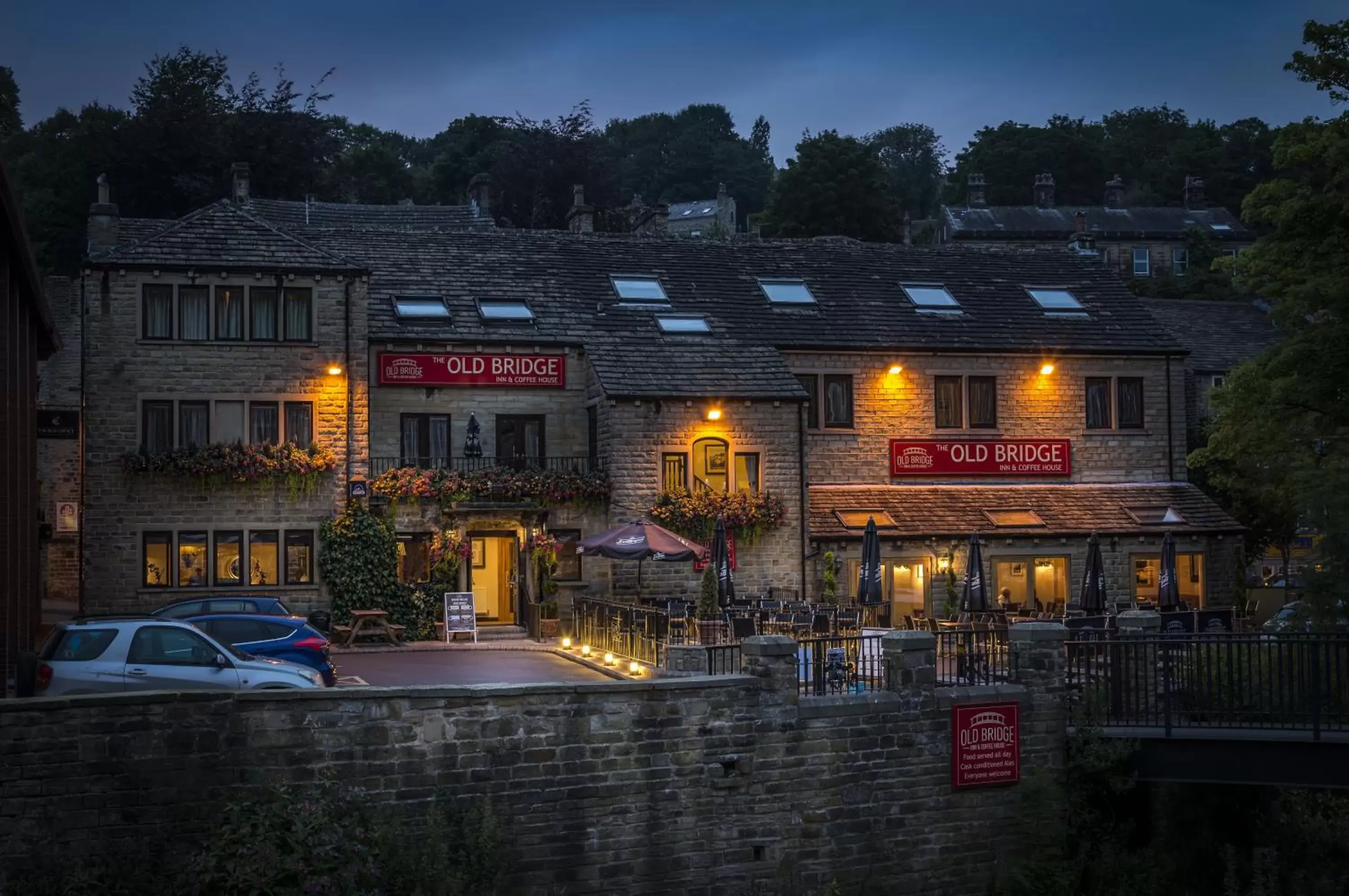 Facade/entrance, Property Building in The Old Bridge Inn, Holmfirth, West Yorkshire