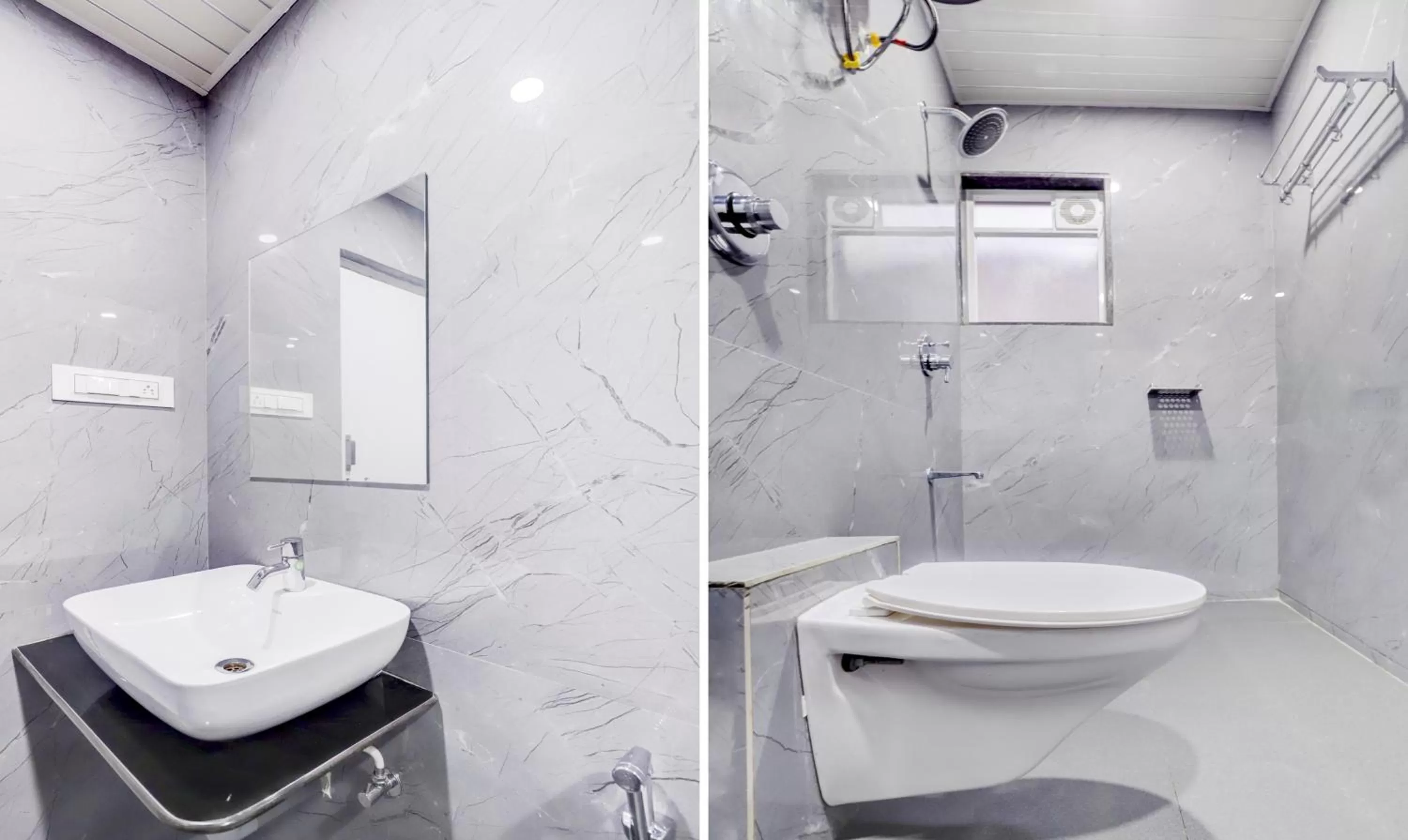 Bathroom in Treebo Finesta Suites, Nagpur Airport