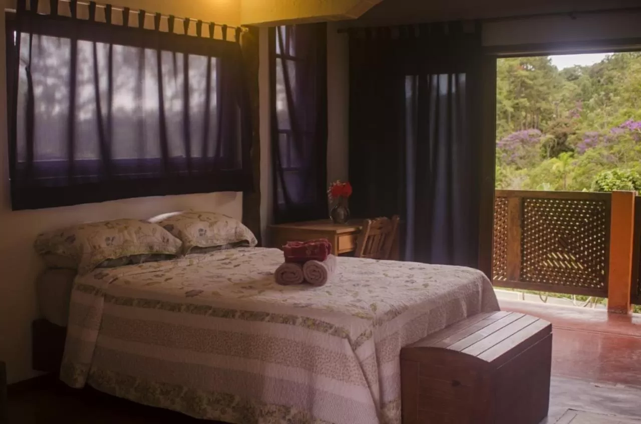 Bed in Lagamar Ecohotel