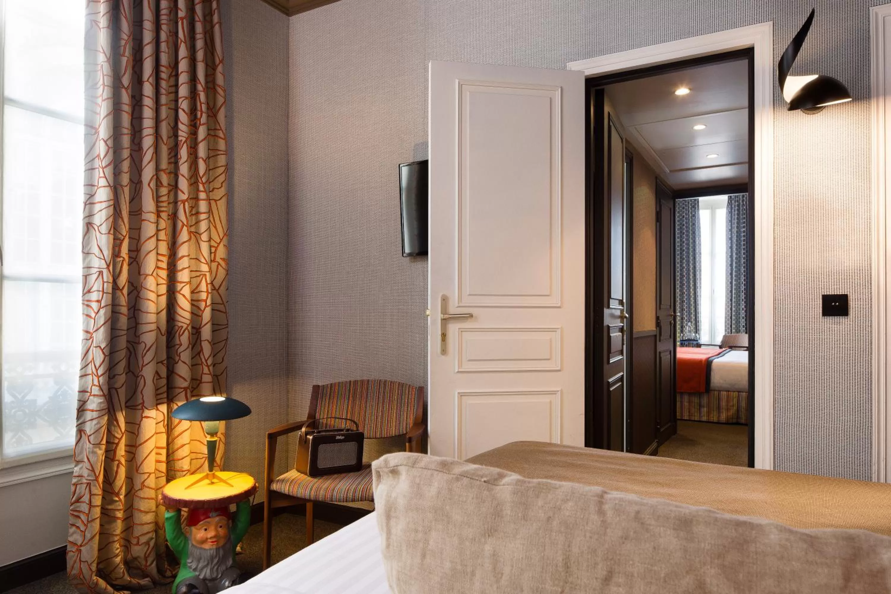 Photo of the whole room, Bed in Hôtel Les Dames du Panthéon