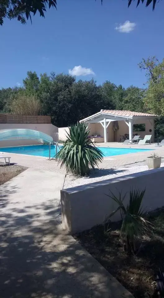 Swimming Pool in Hôtel Le Châtelet logis