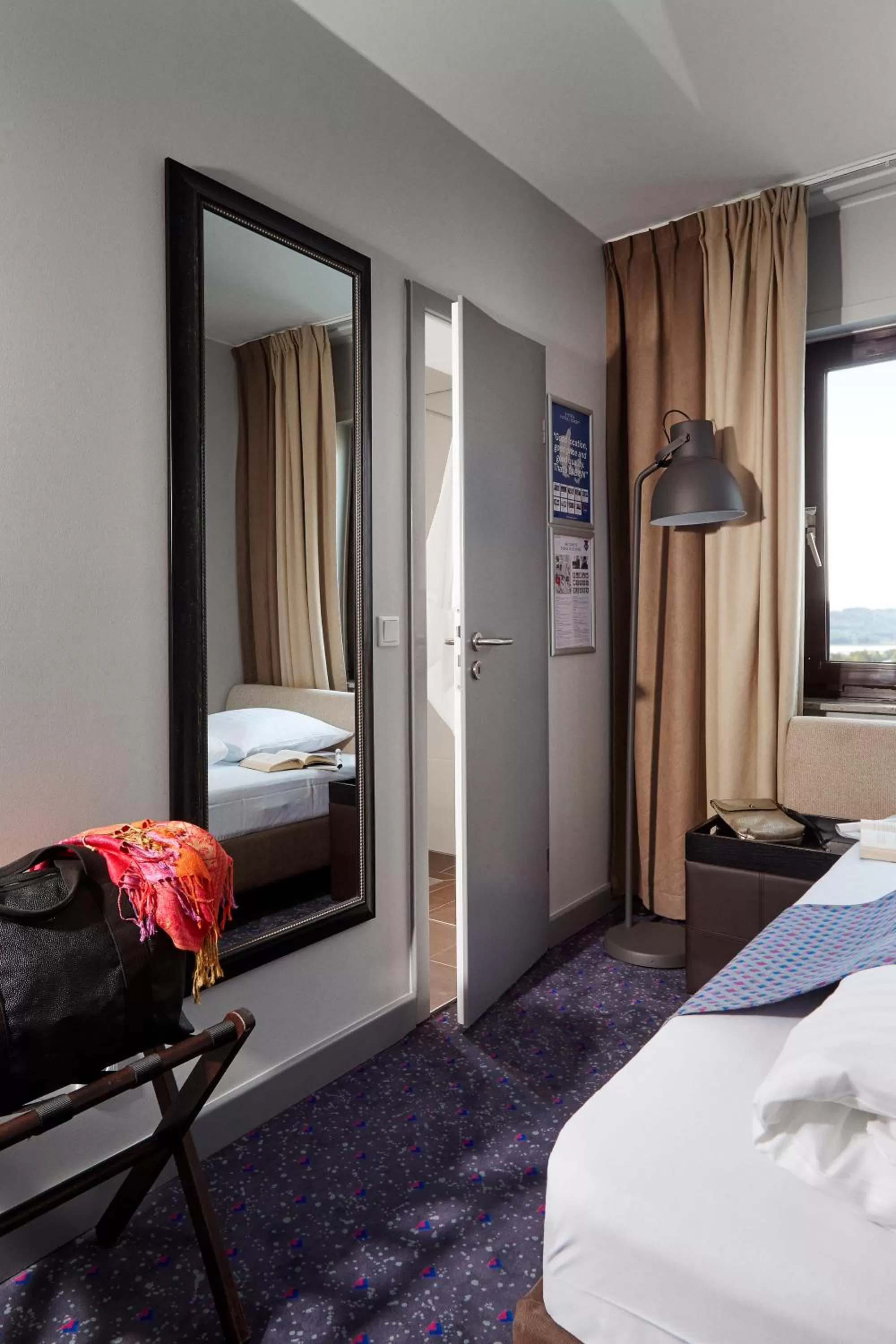 Bed in Hotel Cabinn Vejle