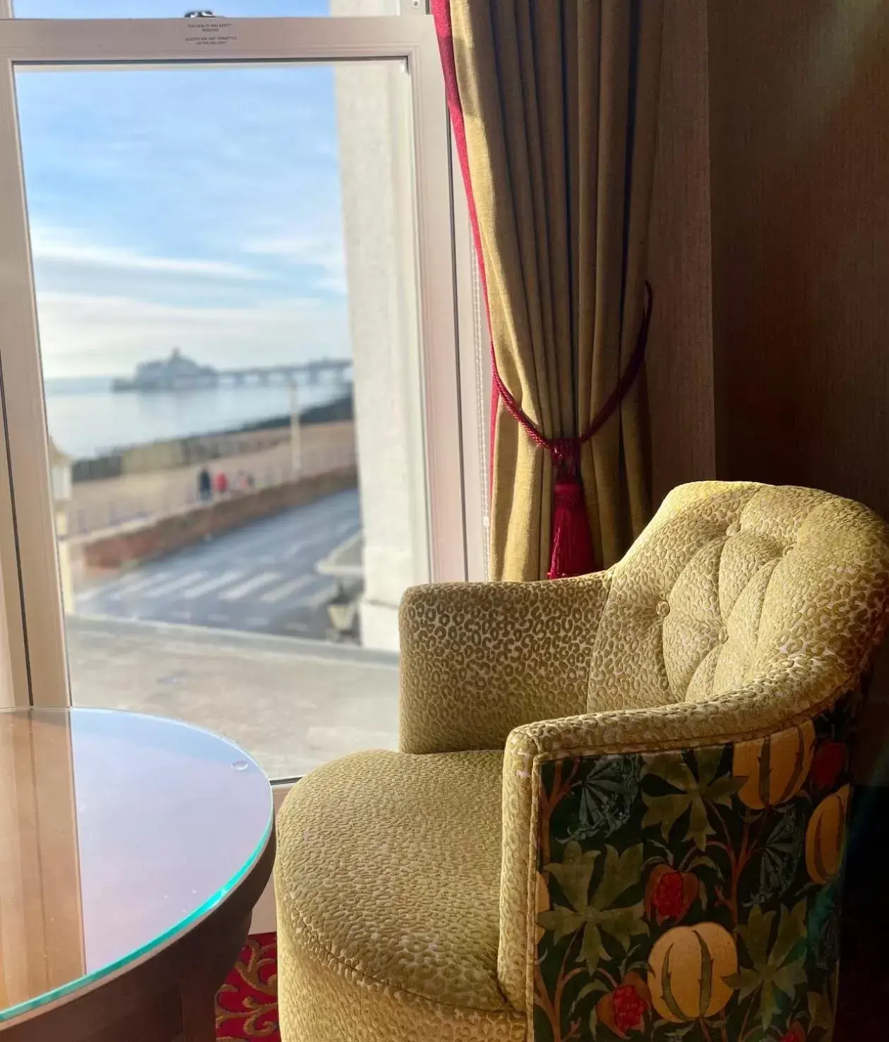 Seating area in Langham Hotel Eastbourne