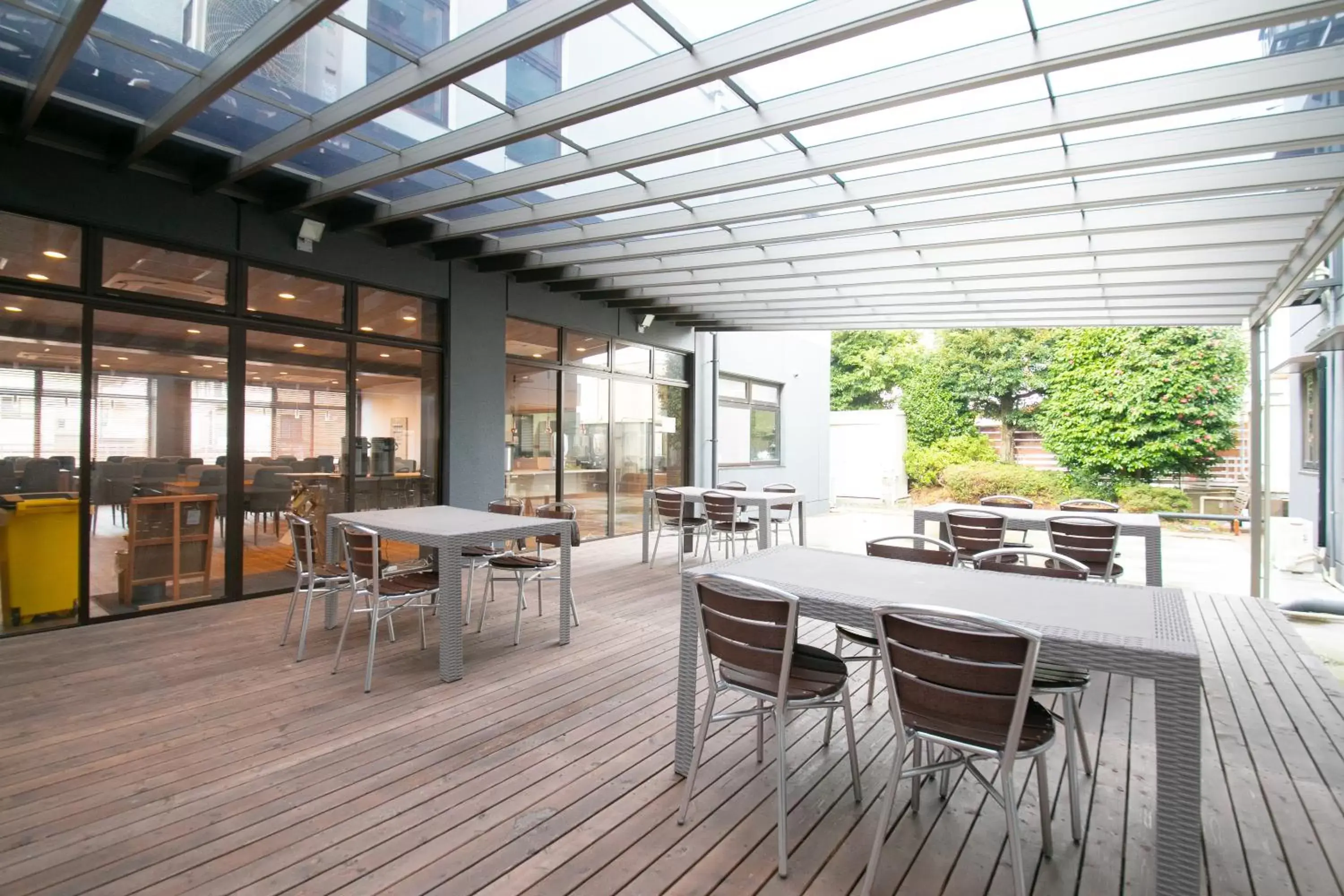 Balcony/Terrace, Restaurant/Places to Eat in Narita AIC Airport Hotel