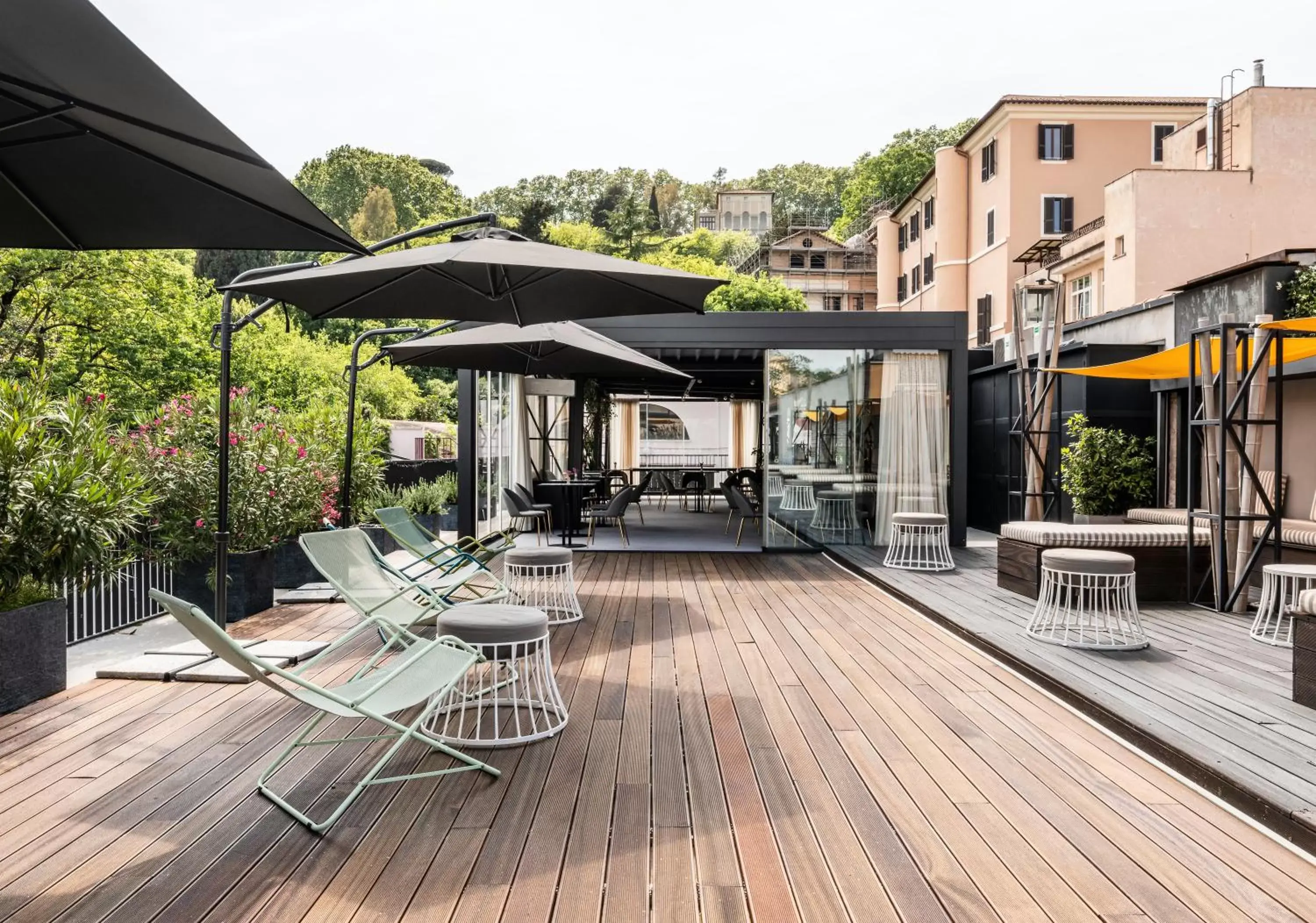 Balcony/Terrace in Horti 14 Borgo Trastevere Hotel