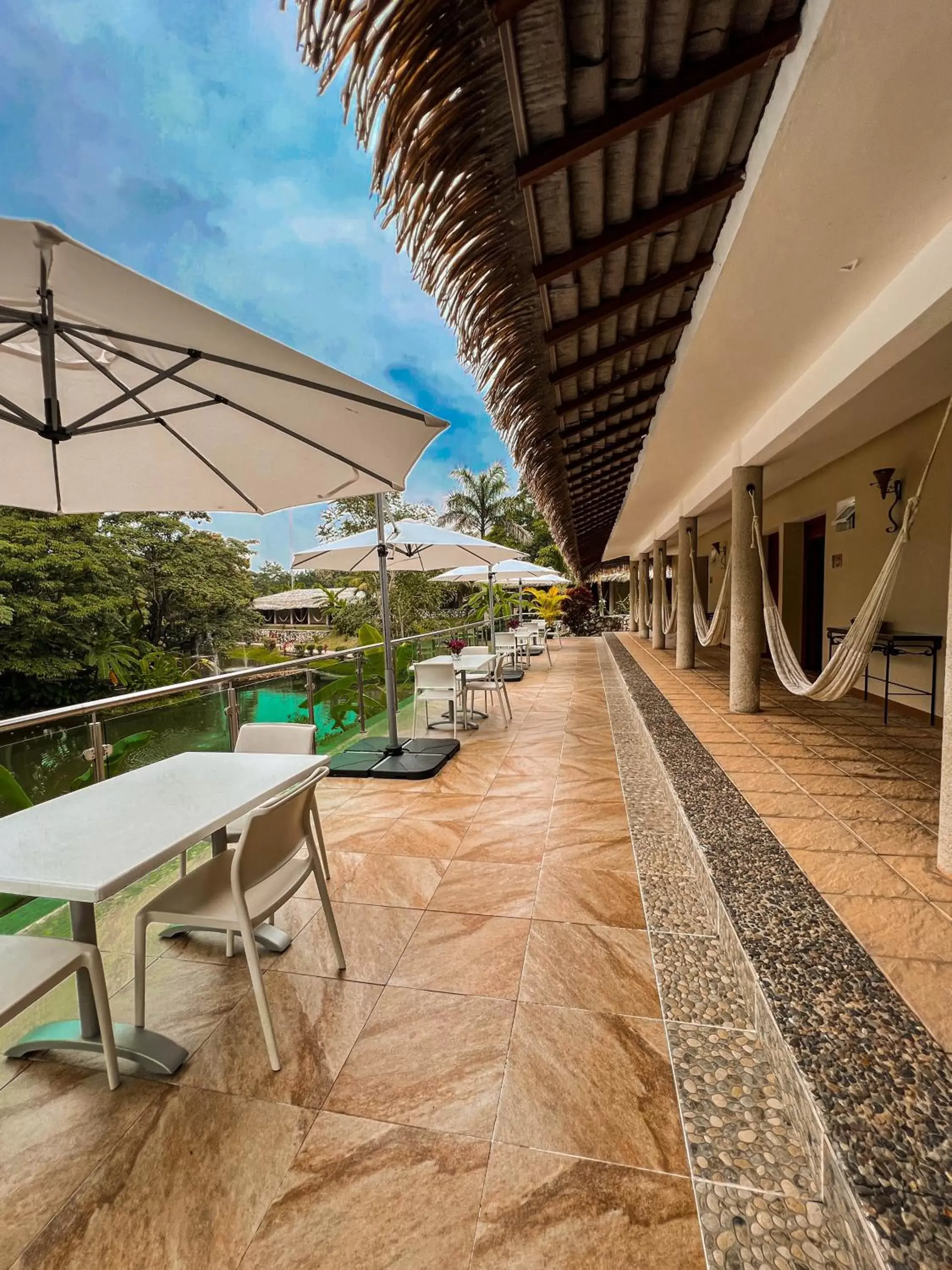 Balcony/Terrace in Hotel Villa Mercedes Palenque