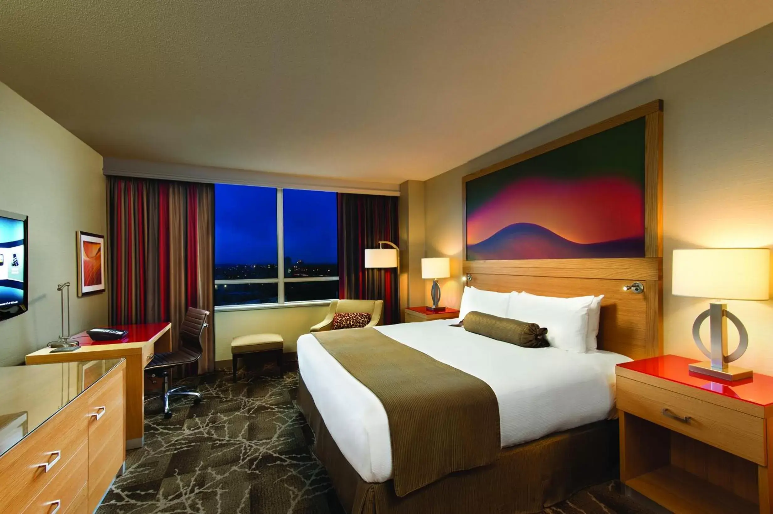Night, Bed in River Rock Casino Hotel