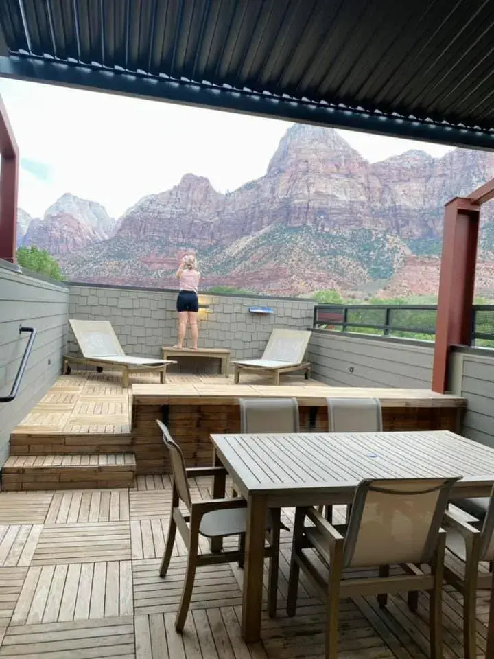 Patio, Balcony/Terrace in Cable Mountain Lodge