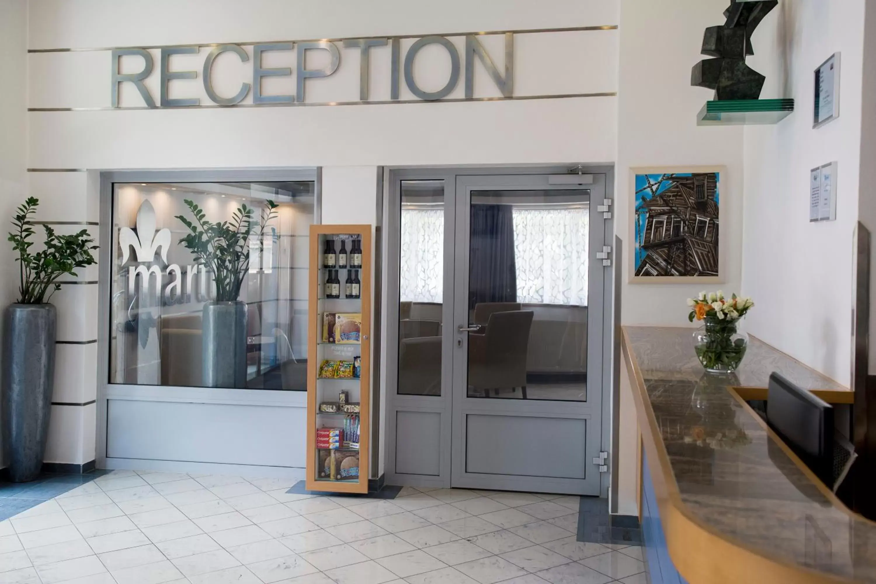 Lobby or reception in Hotel Marttel