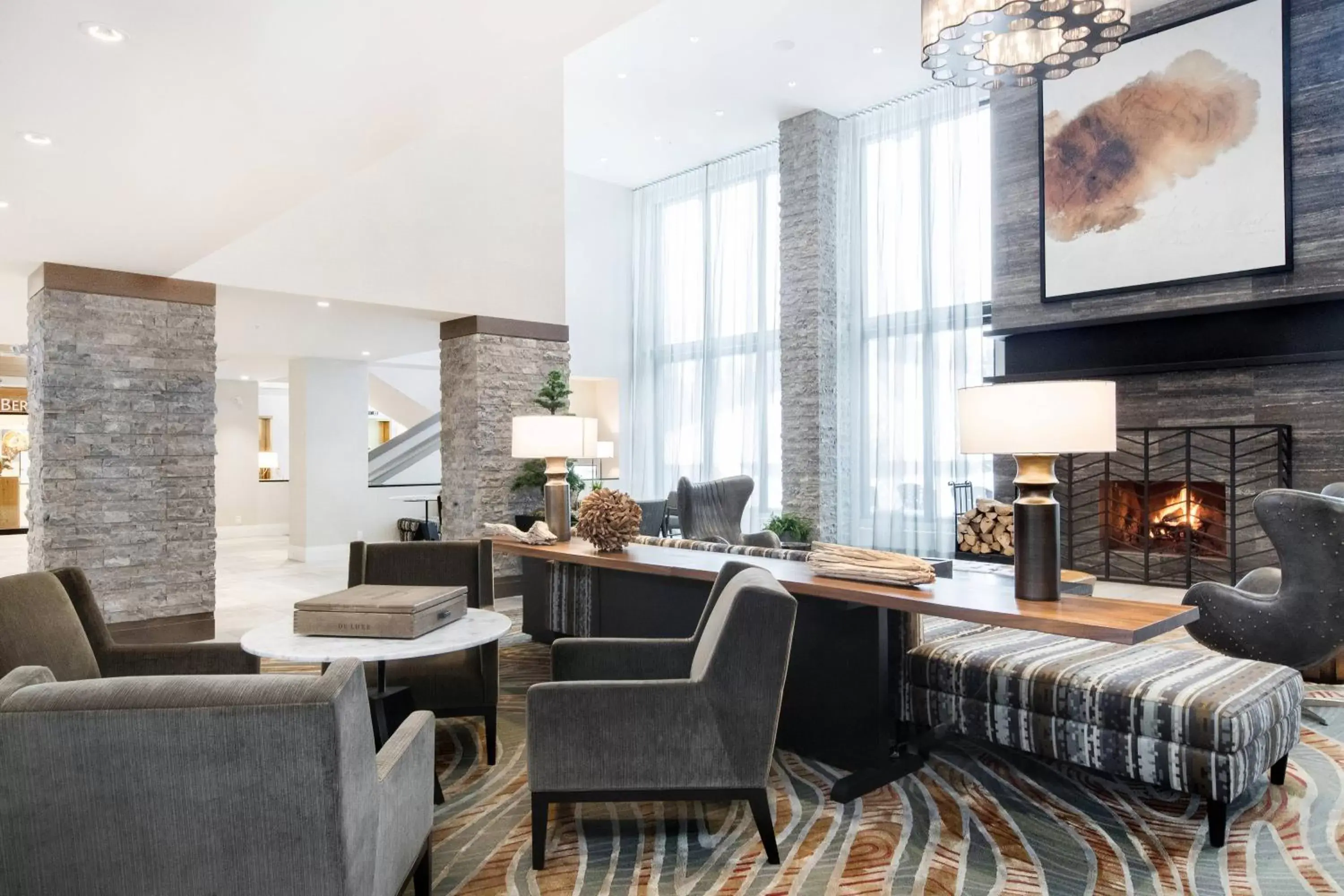 Lobby or reception, Restaurant/Places to Eat in Kananaskis Mountain Lodge, Autograph Collection