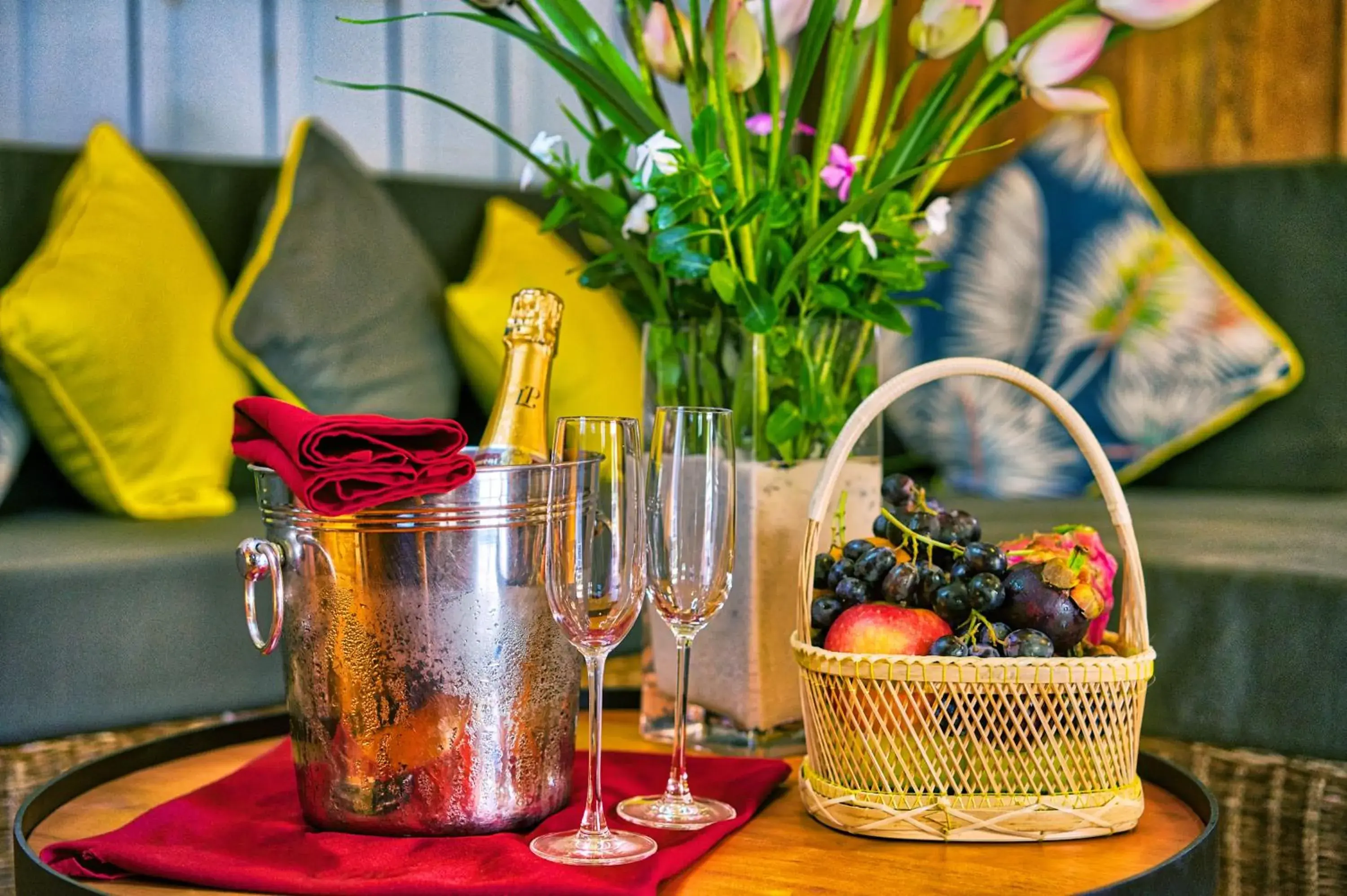 Living room in Sok San Beach Resort Living room in Sok San Beach Resort