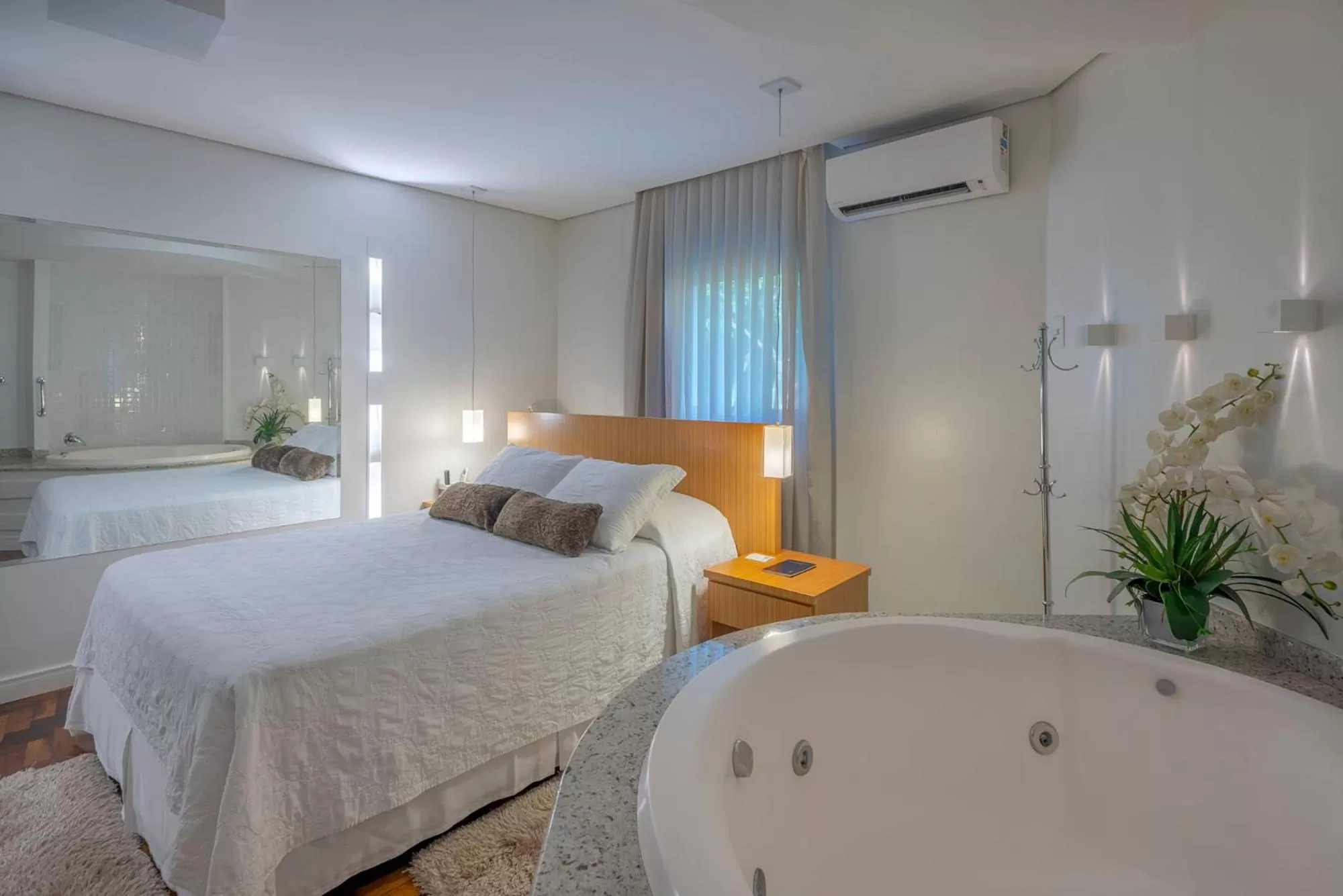 Bed in Hotel Glória Blumenau