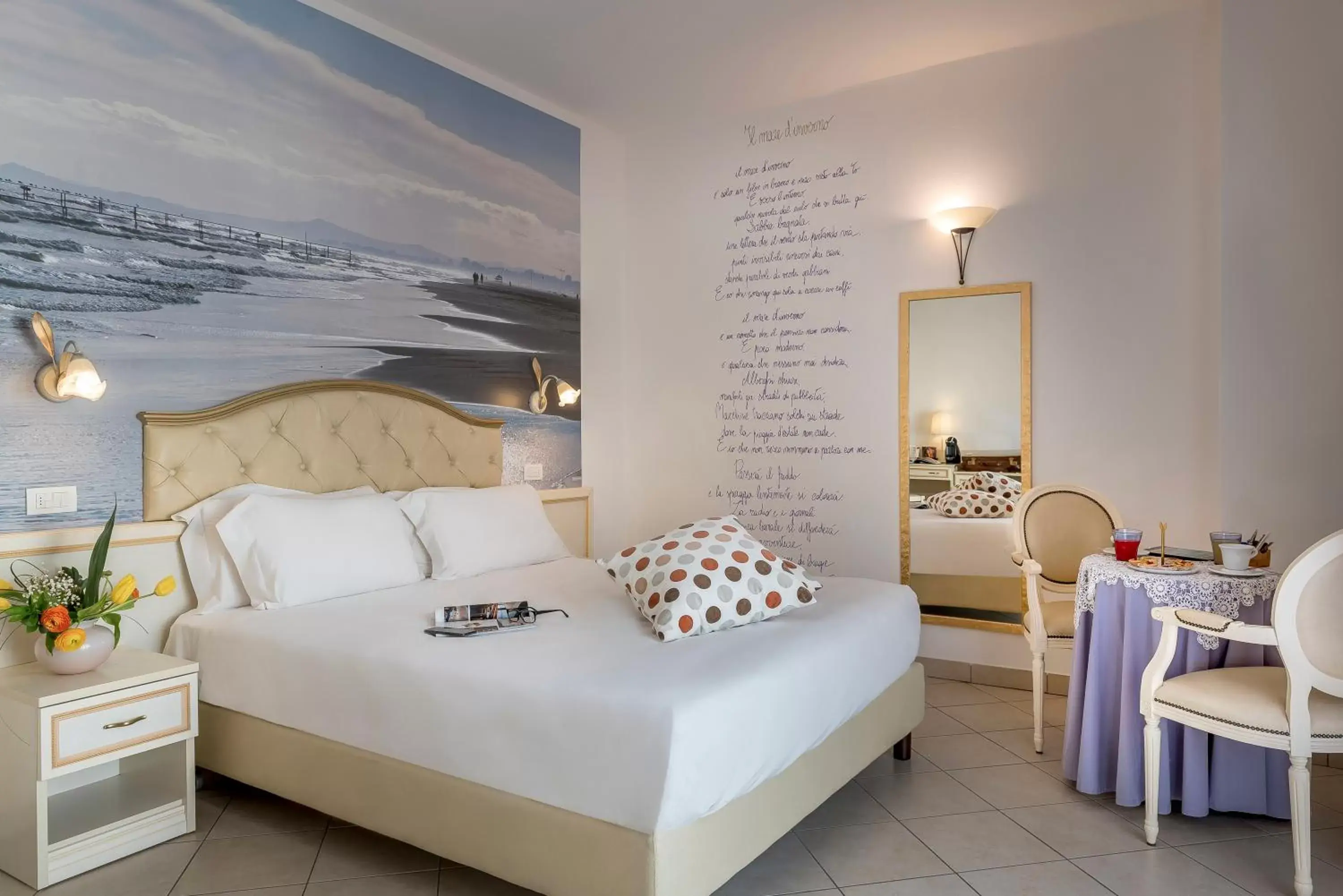 Bed in Sovrana Hotel & SPA