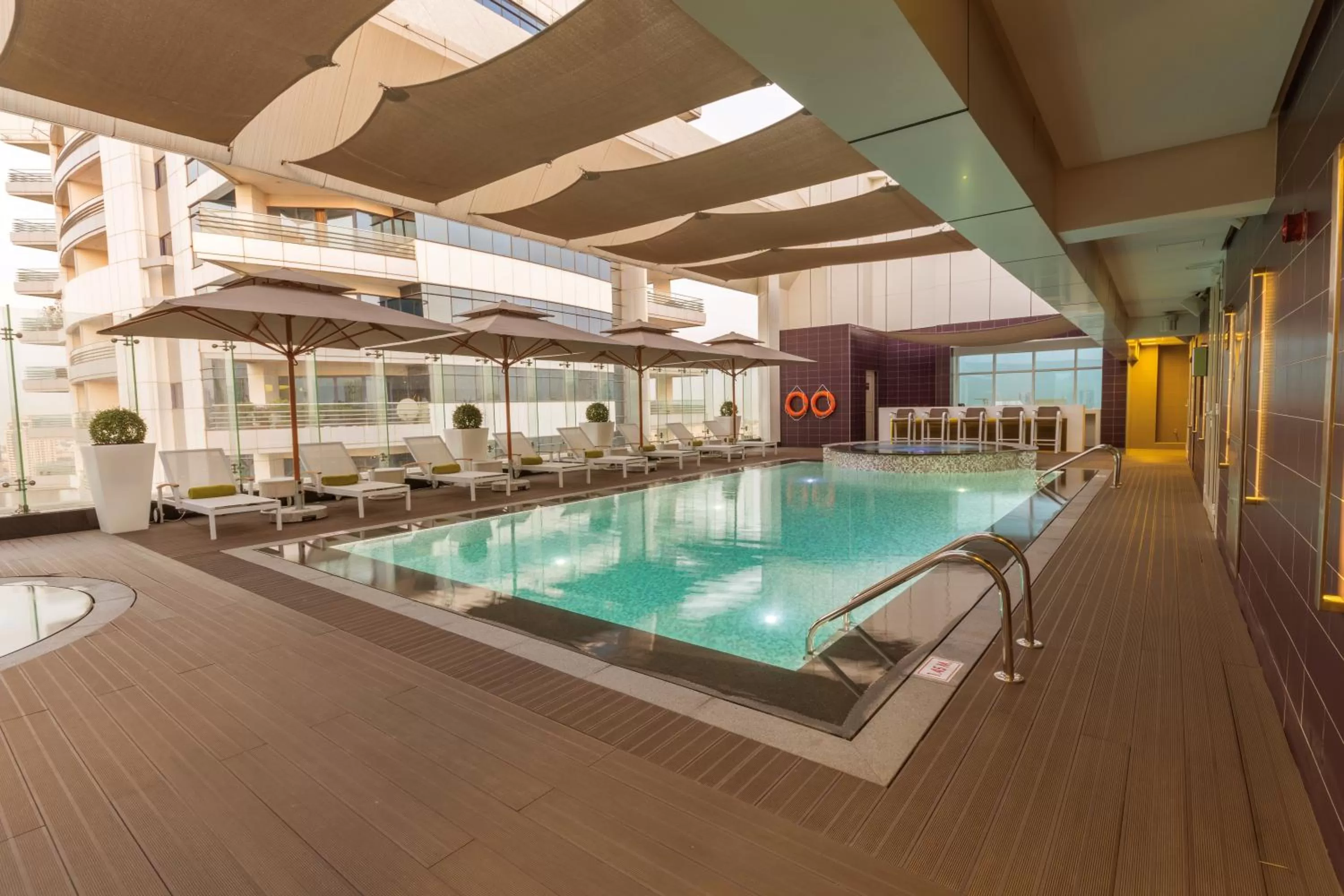 Swimming pool in The Act Hotel Sharjah