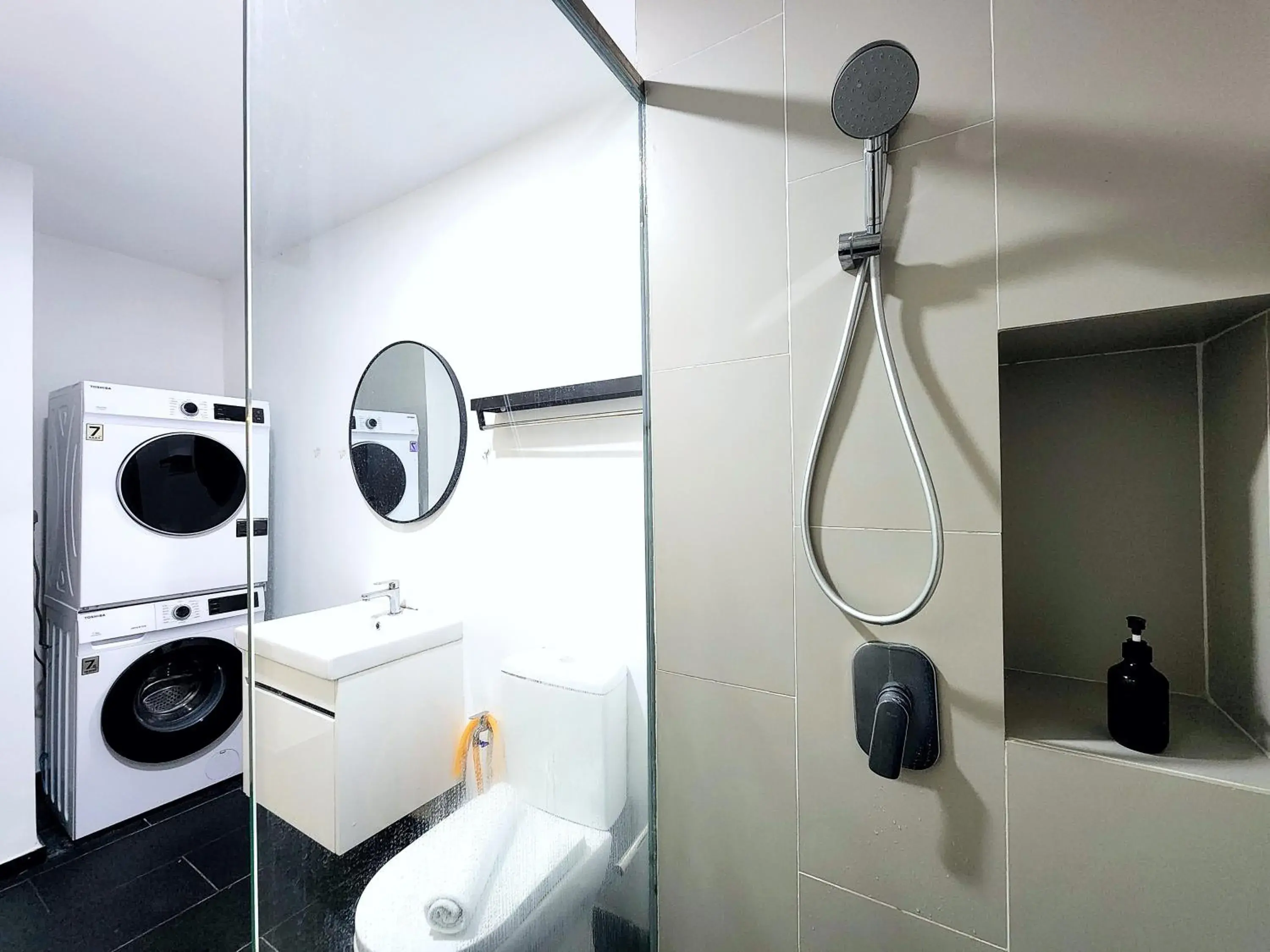 Bathroom in Infini Suites@ UNA Residences, Sunway Velocity KL