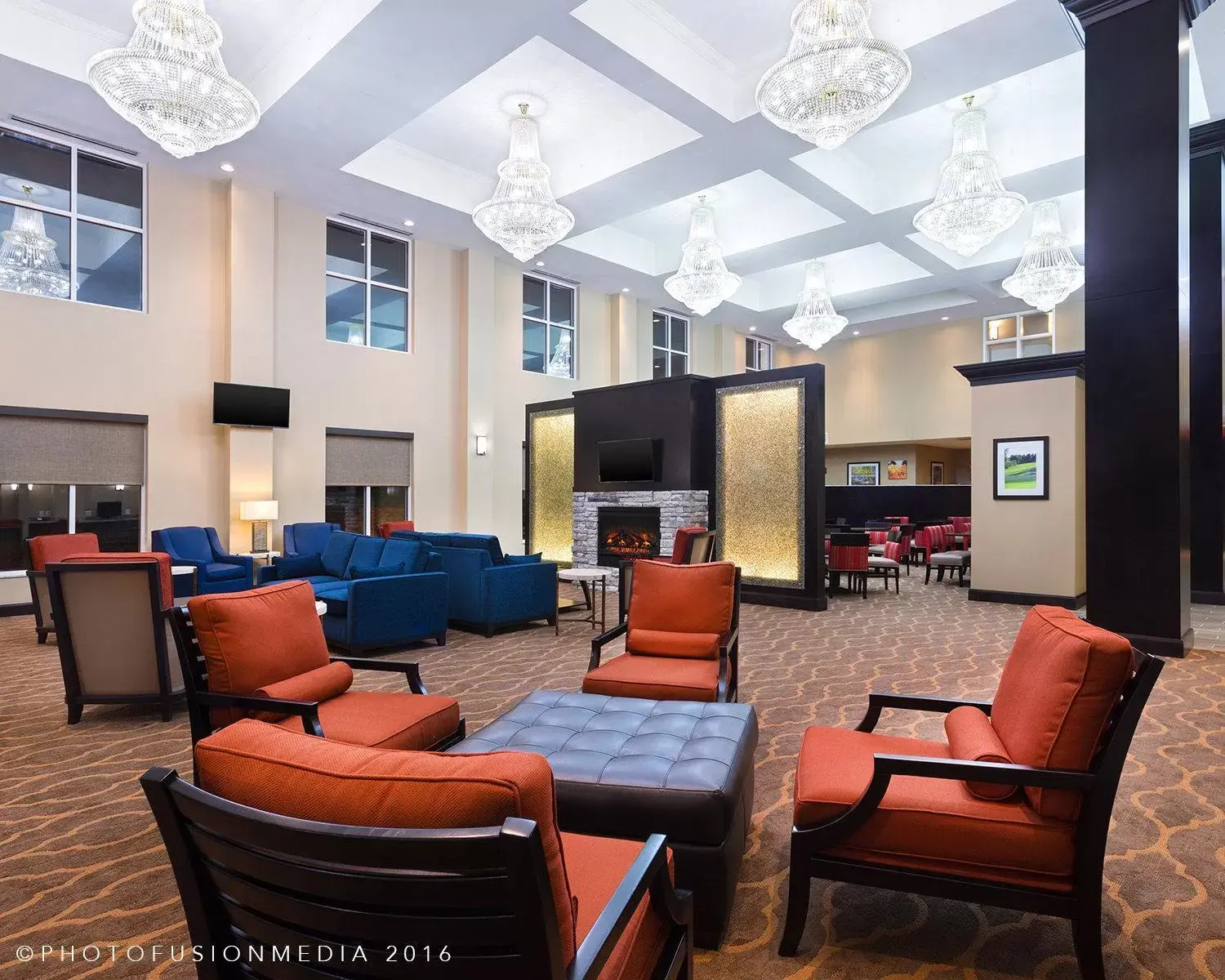 Communal lounge/ TV room, Seating Area in Comfort Suites DuBois