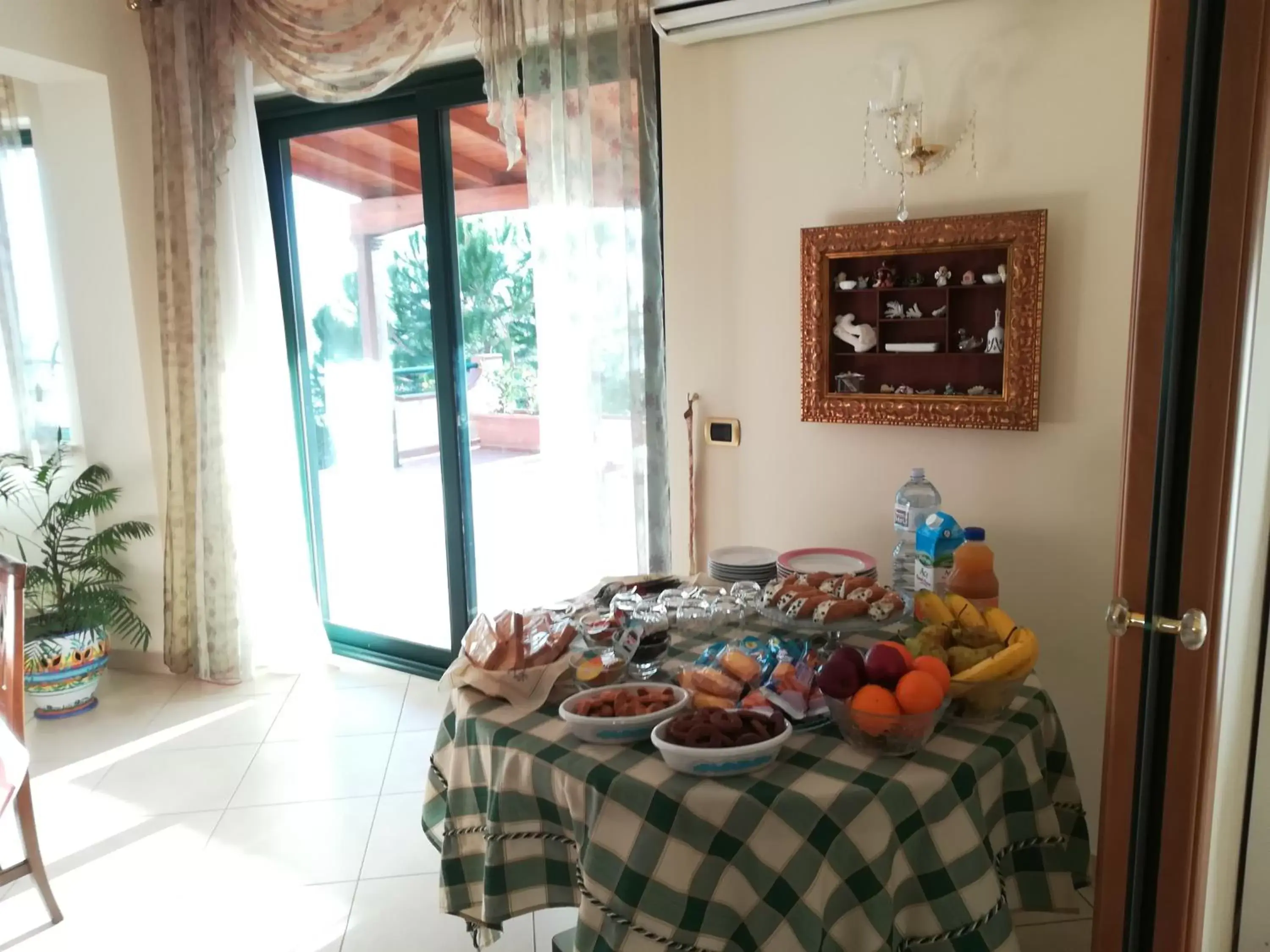 Italian breakfast in La Collina Capo d'Orlando