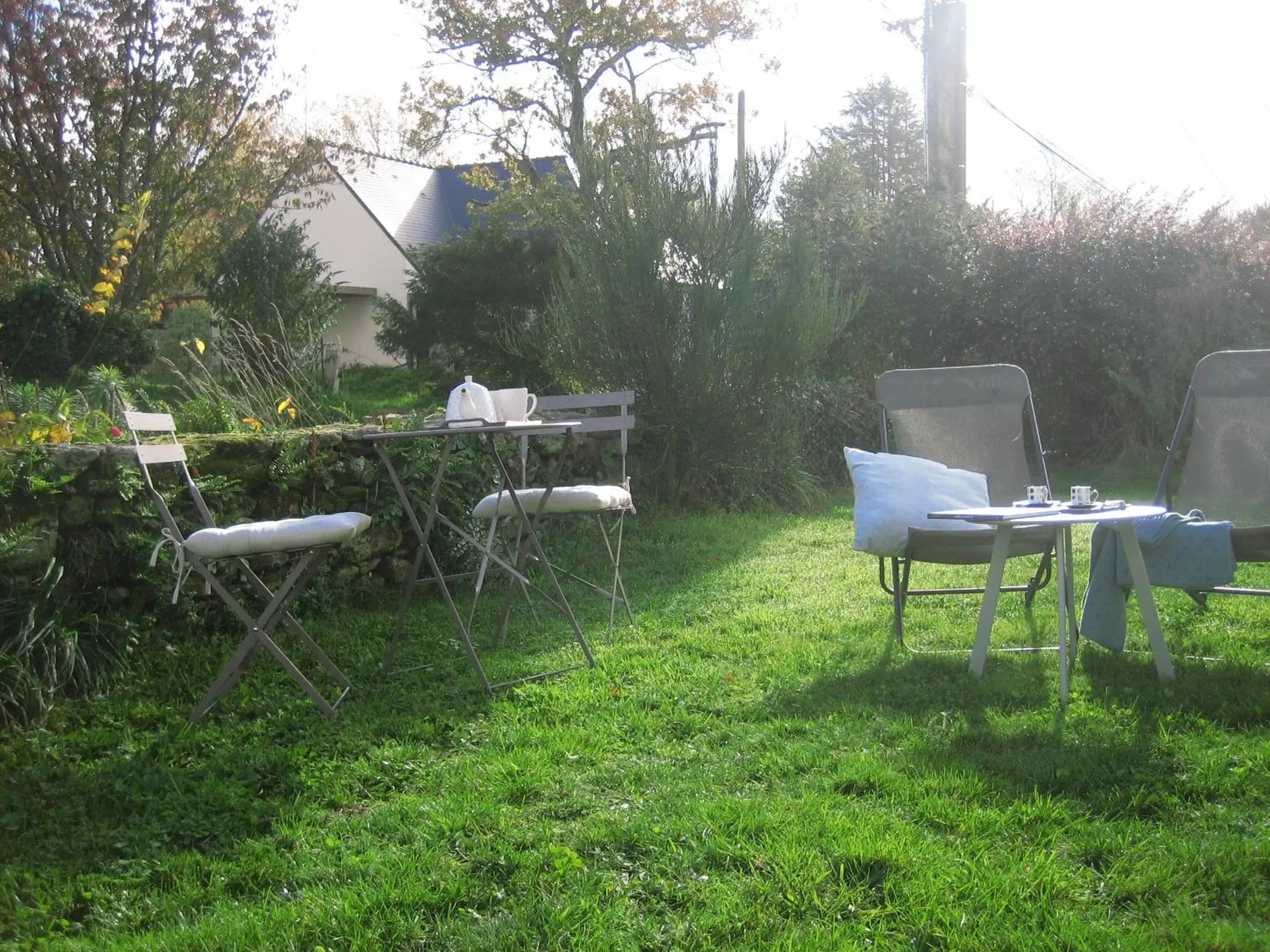 Garden in AGATHE chambres d'hôtes