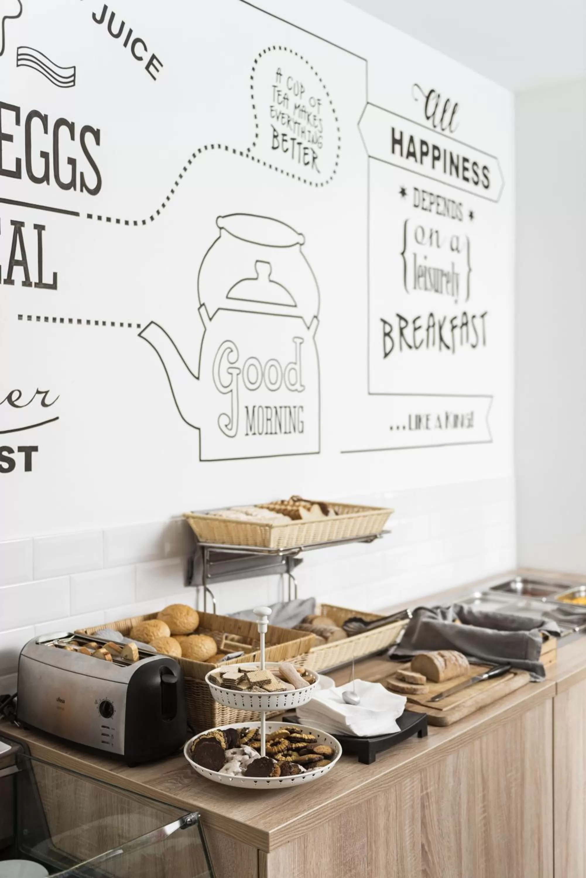 Buffet breakfast in Chesscom Hotel