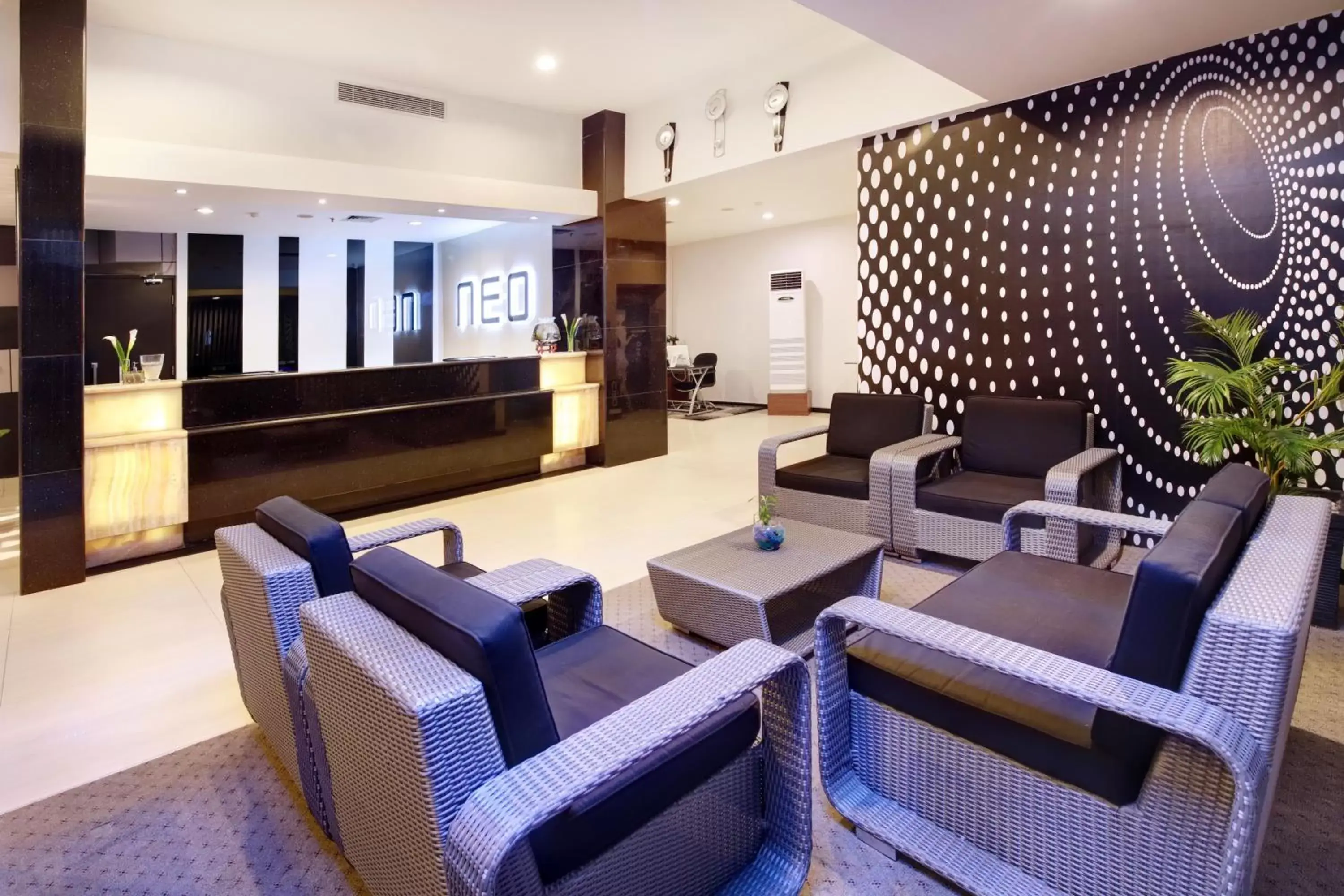 Lobby or reception, Lobby/Reception in Hotel Neo Palma Palangkaraya by ASTON