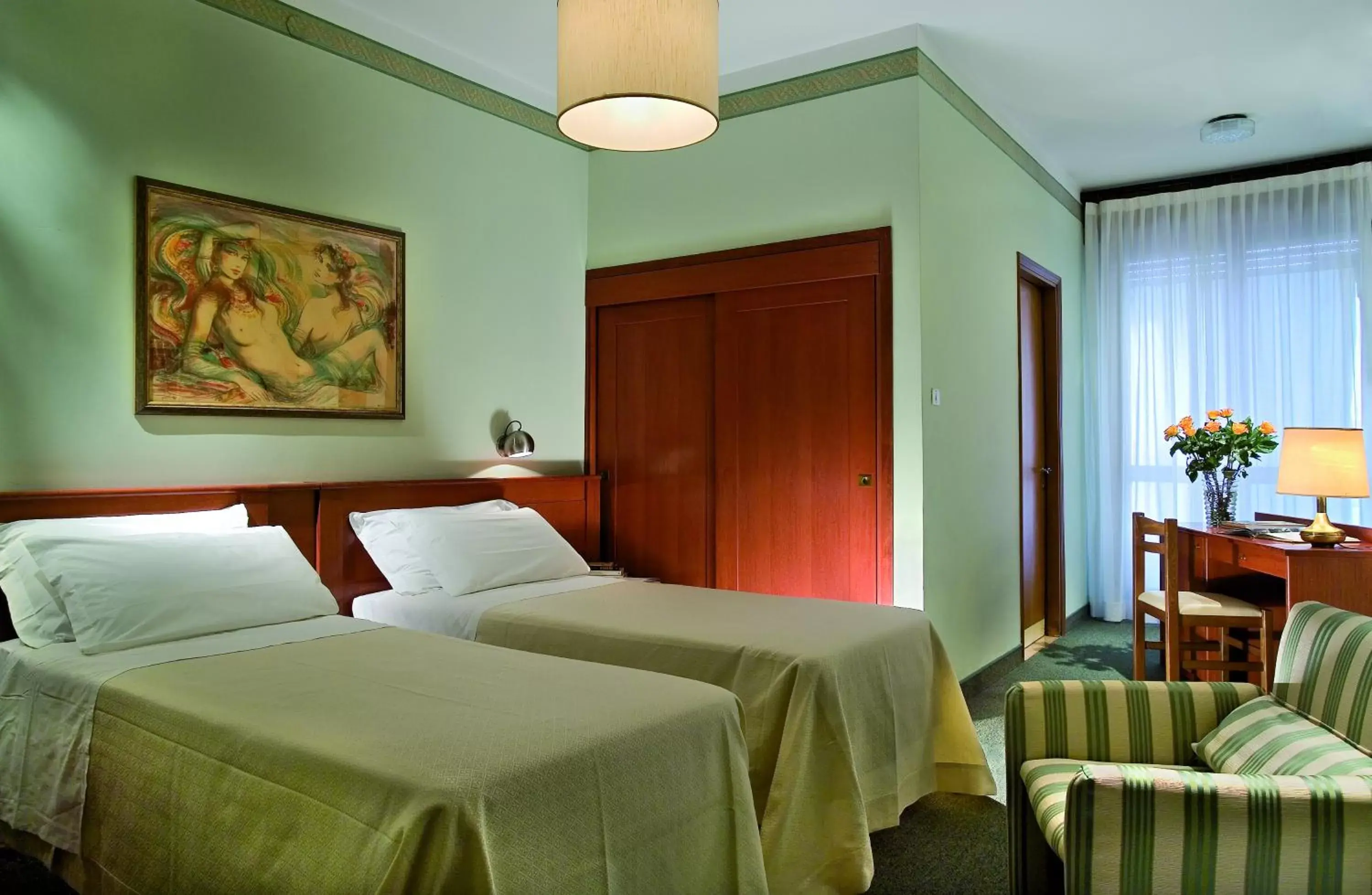 Bedroom, Bed in Hotel Terme Bologna