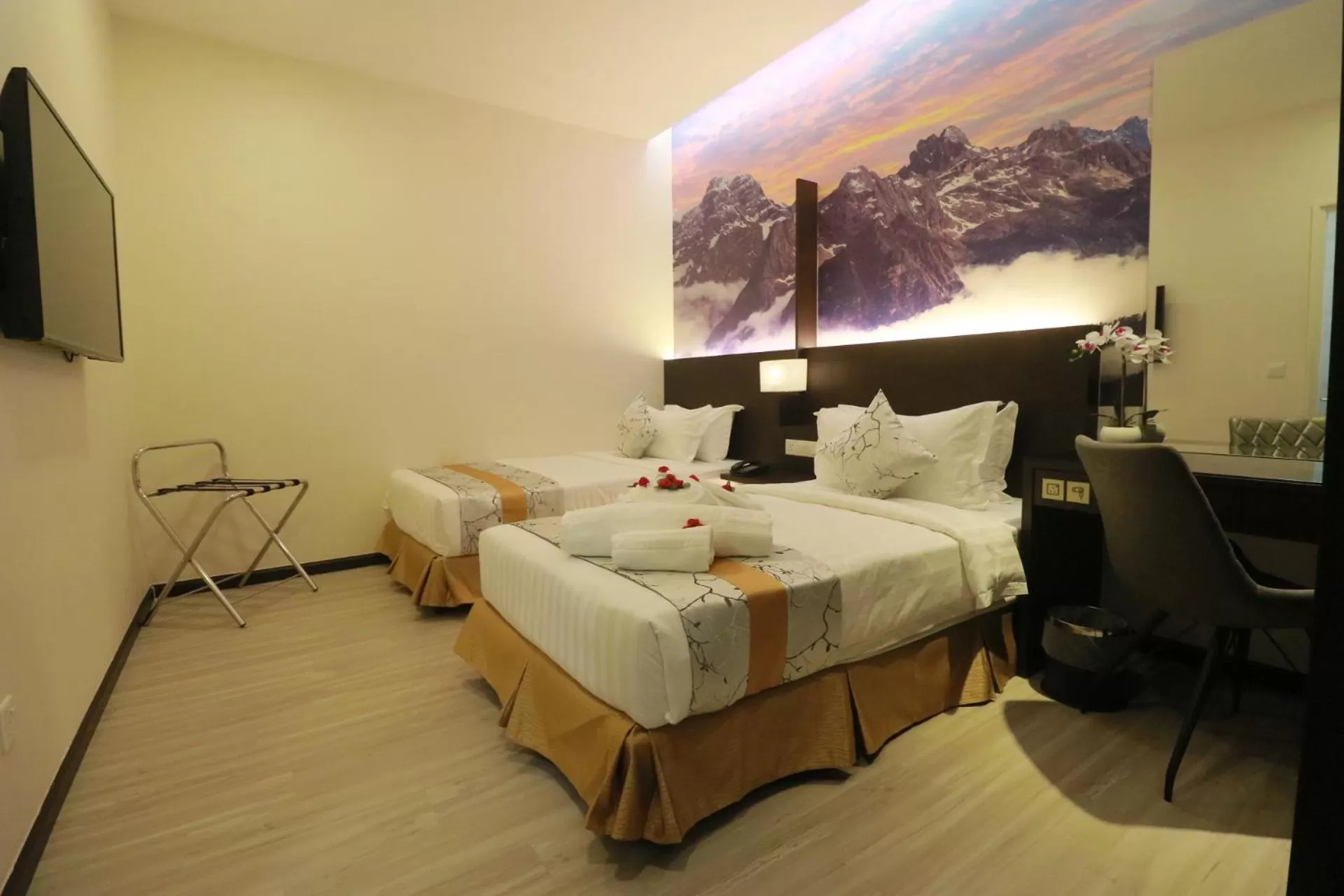 Bed in Amamas Boutique Hotel Kuching