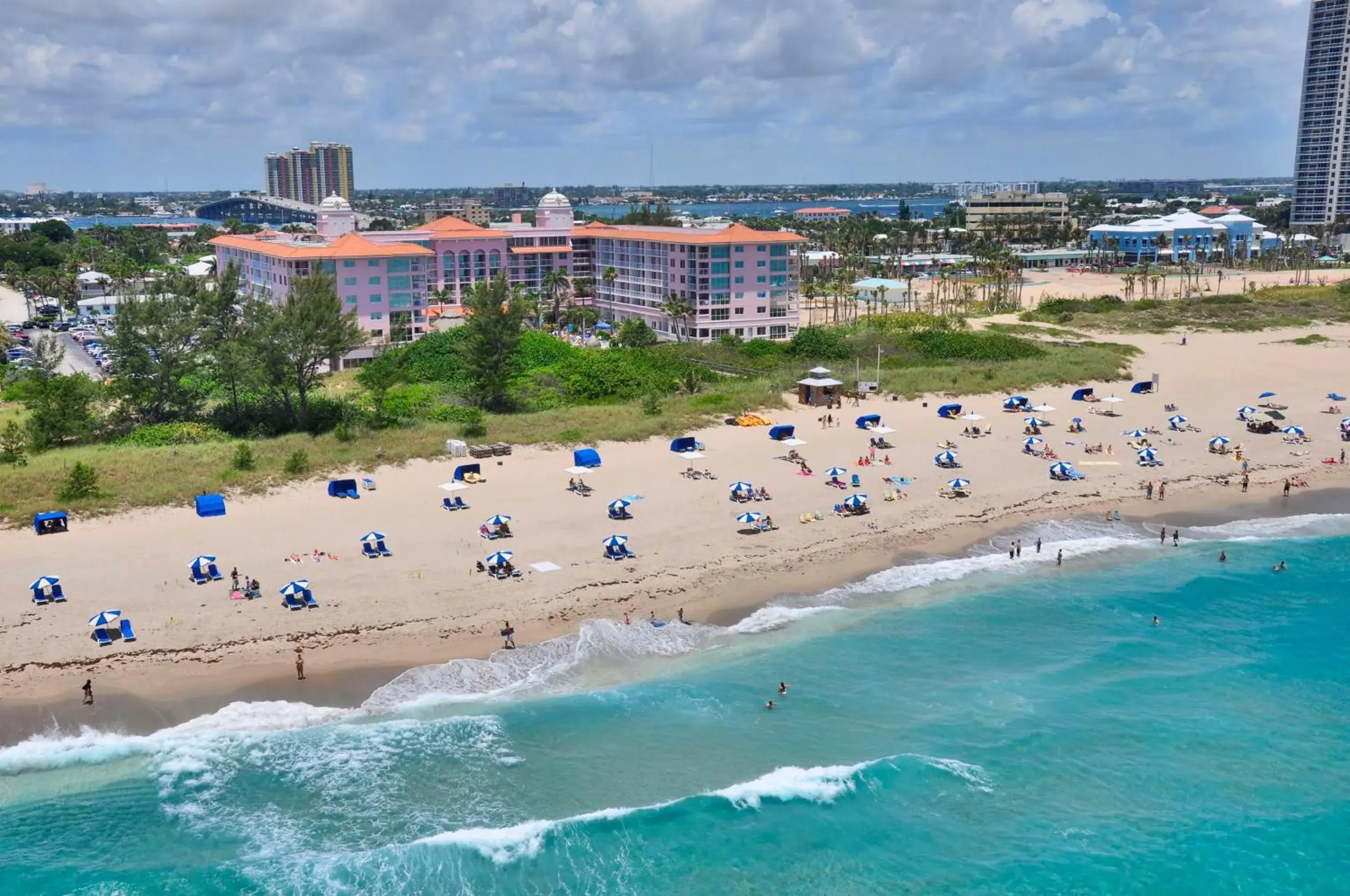 Beach, Bird's-eye View in Palm Beach Shores Resort and Vacation Villas