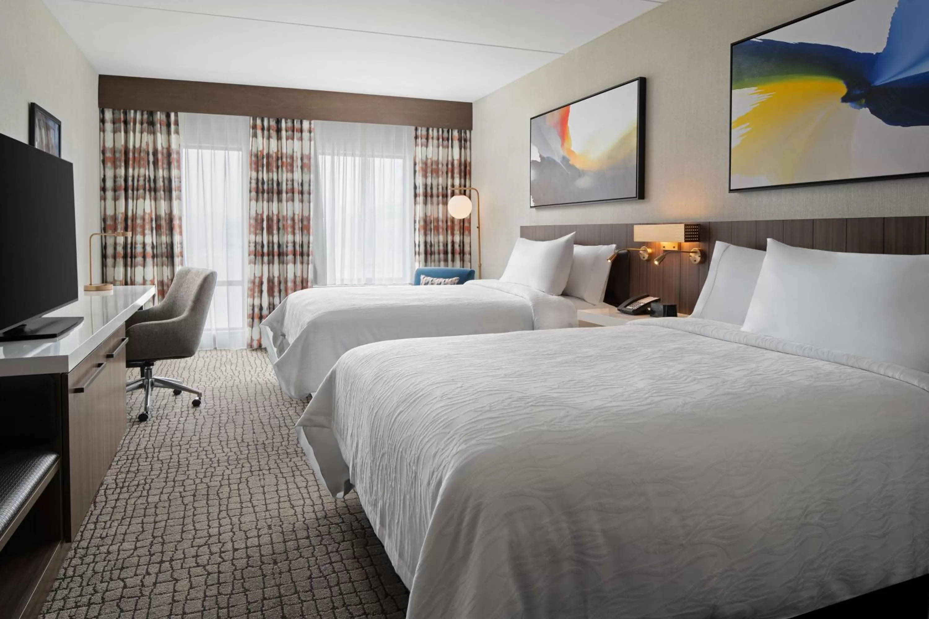 Bed in Hilton Garden Inn Camden Waterfront Philadelphia