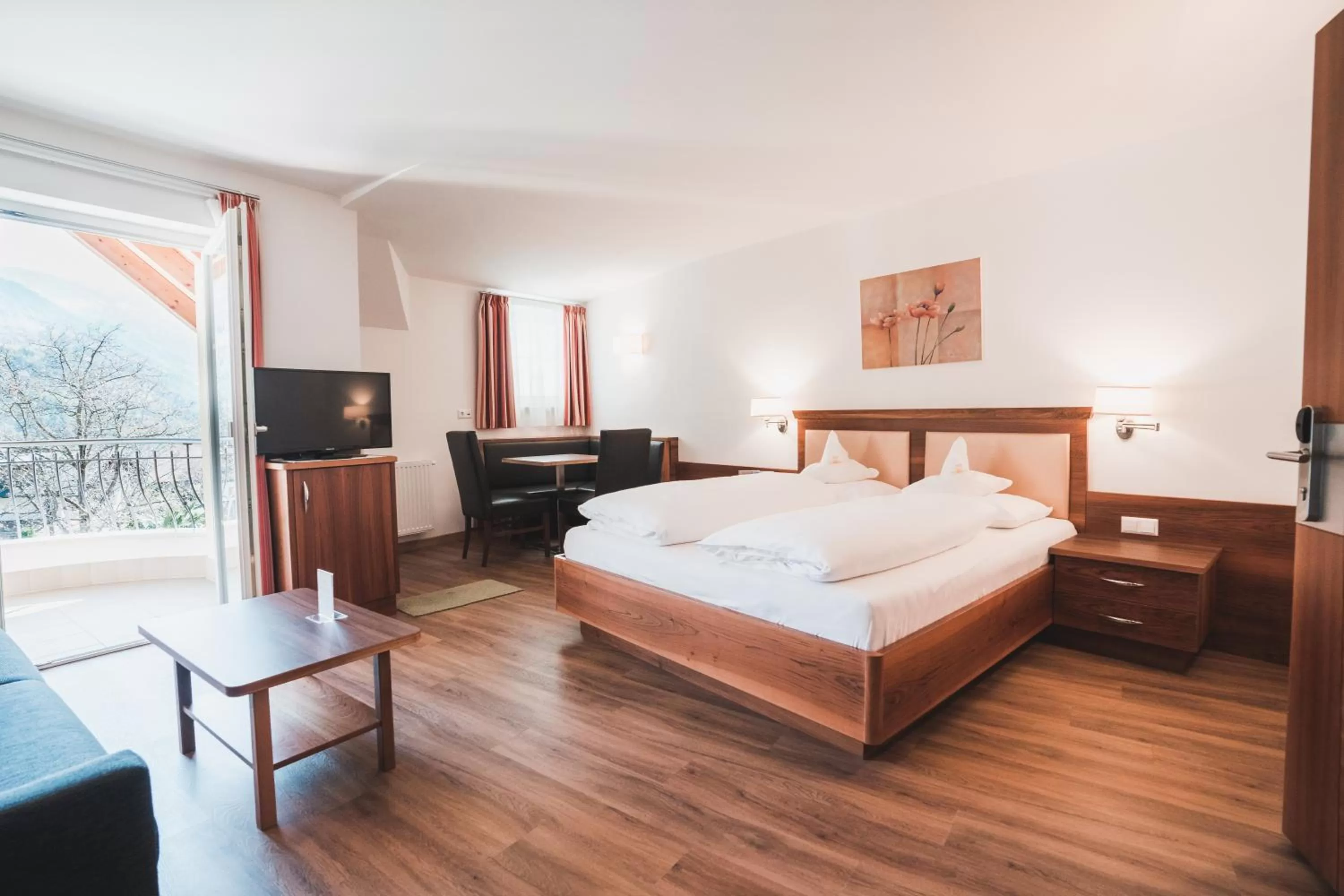 Bedroom, Bed in Hotel Am Sonneck